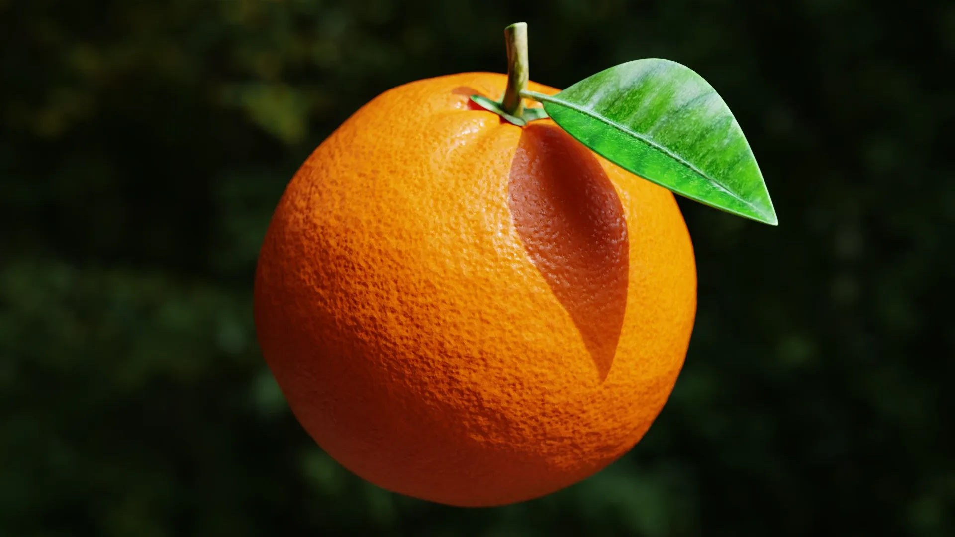 Orange Fruit with Procedural Material