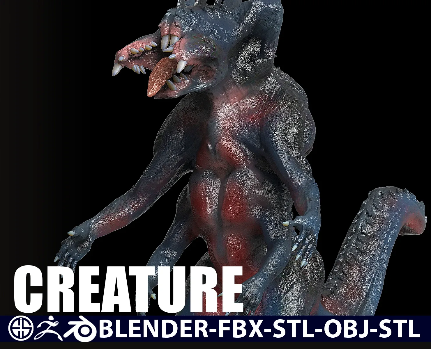 Full 3D Model Creature-3D character model