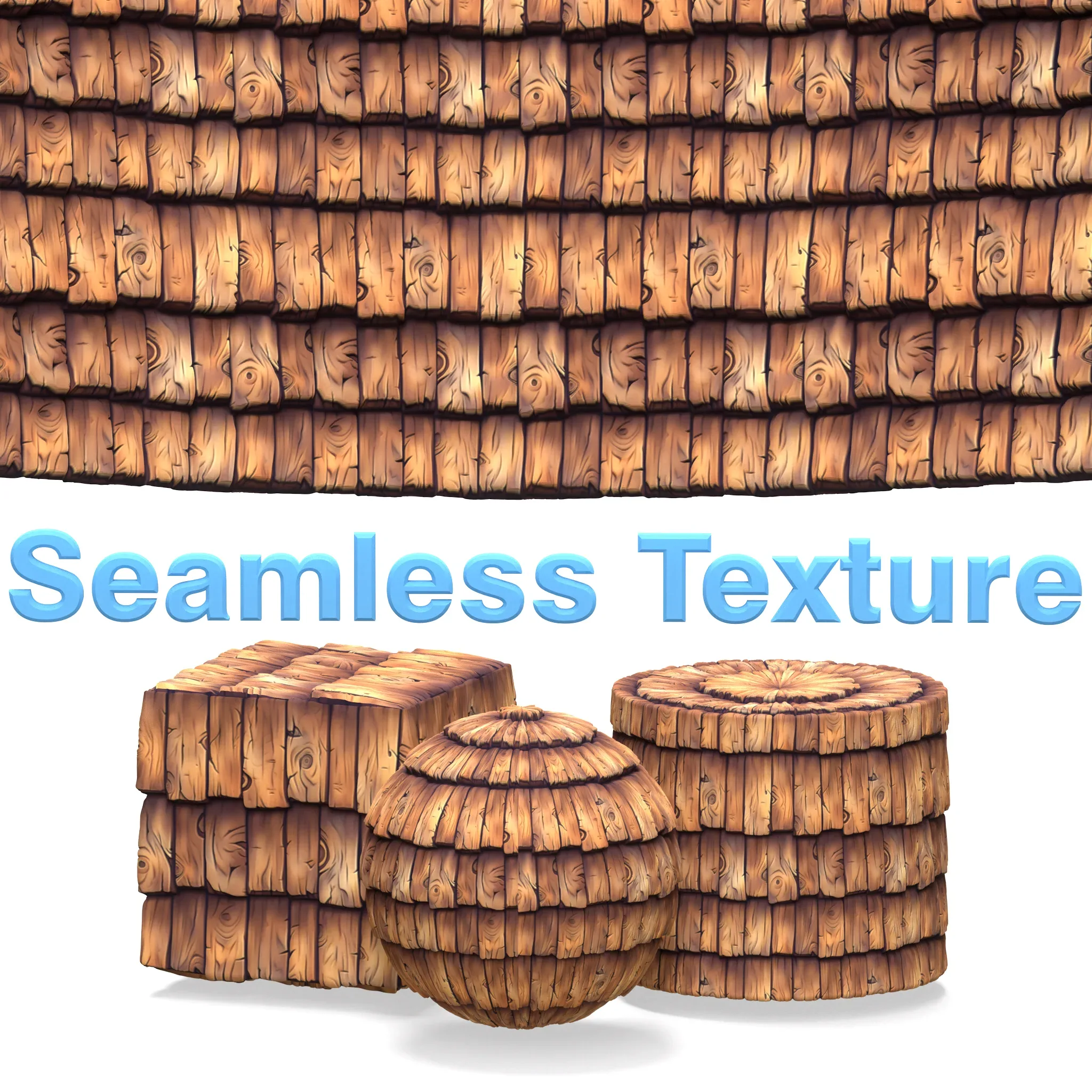 Stylized Roof Seamless Texture