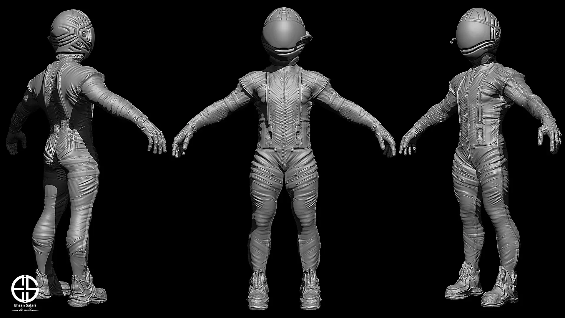 3D Character In Zbrush, Blender And Unreal-Character