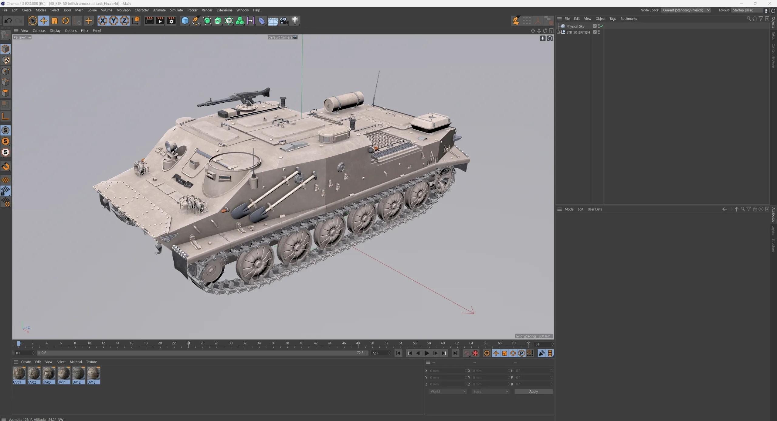 BTR 50 Amphibious Armored Tank