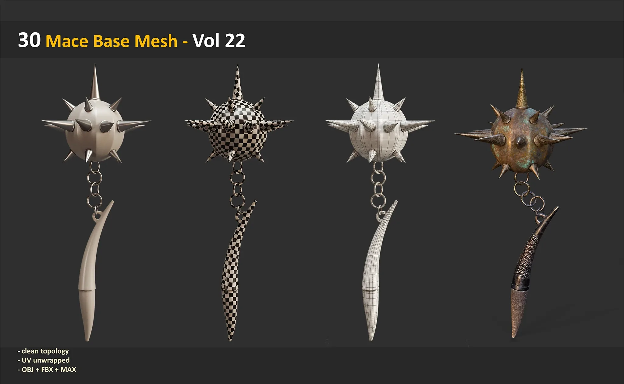 30 Mace Base Mesh - Vol 22