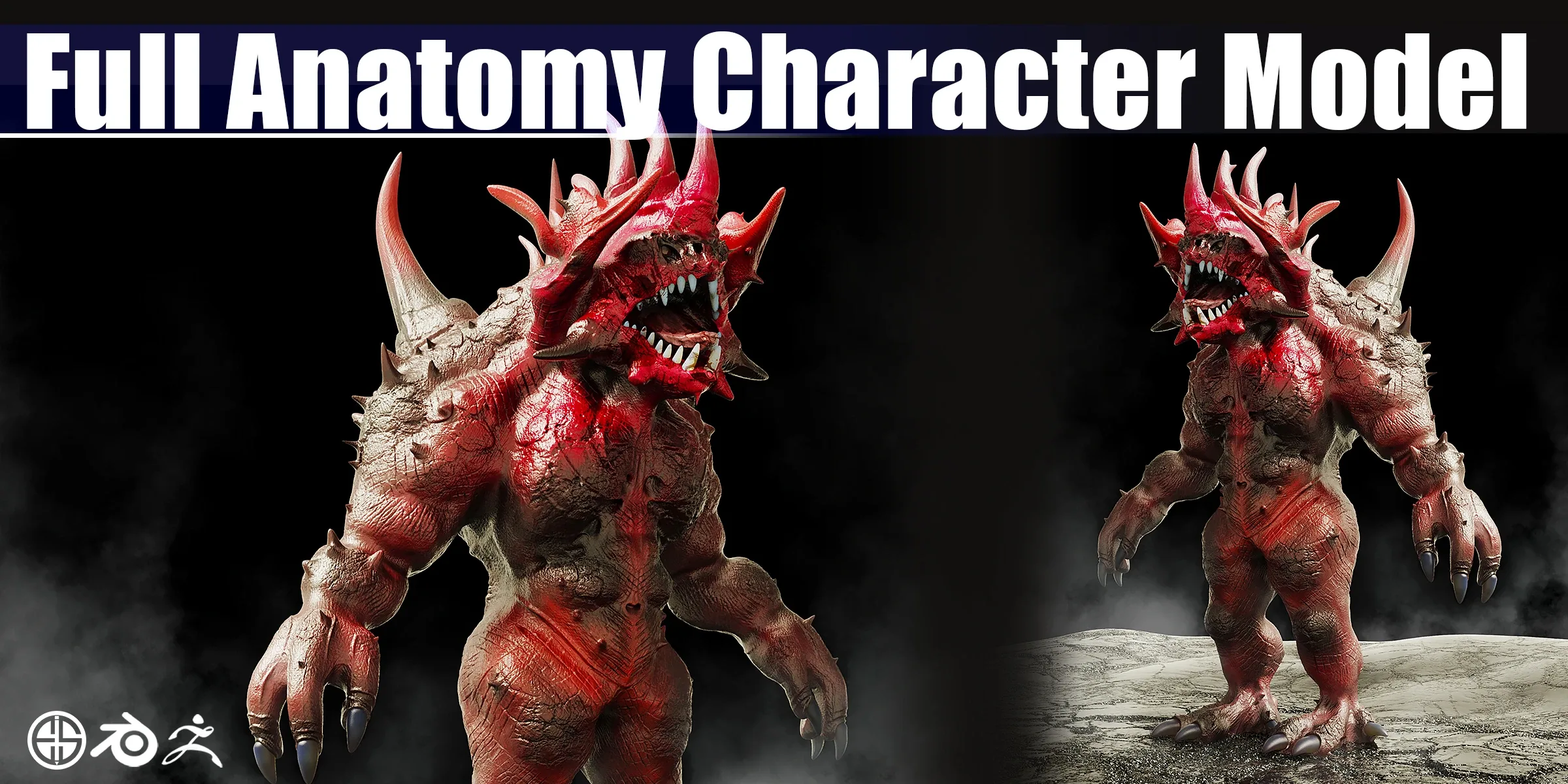 full anatomy character model-character-3d-model