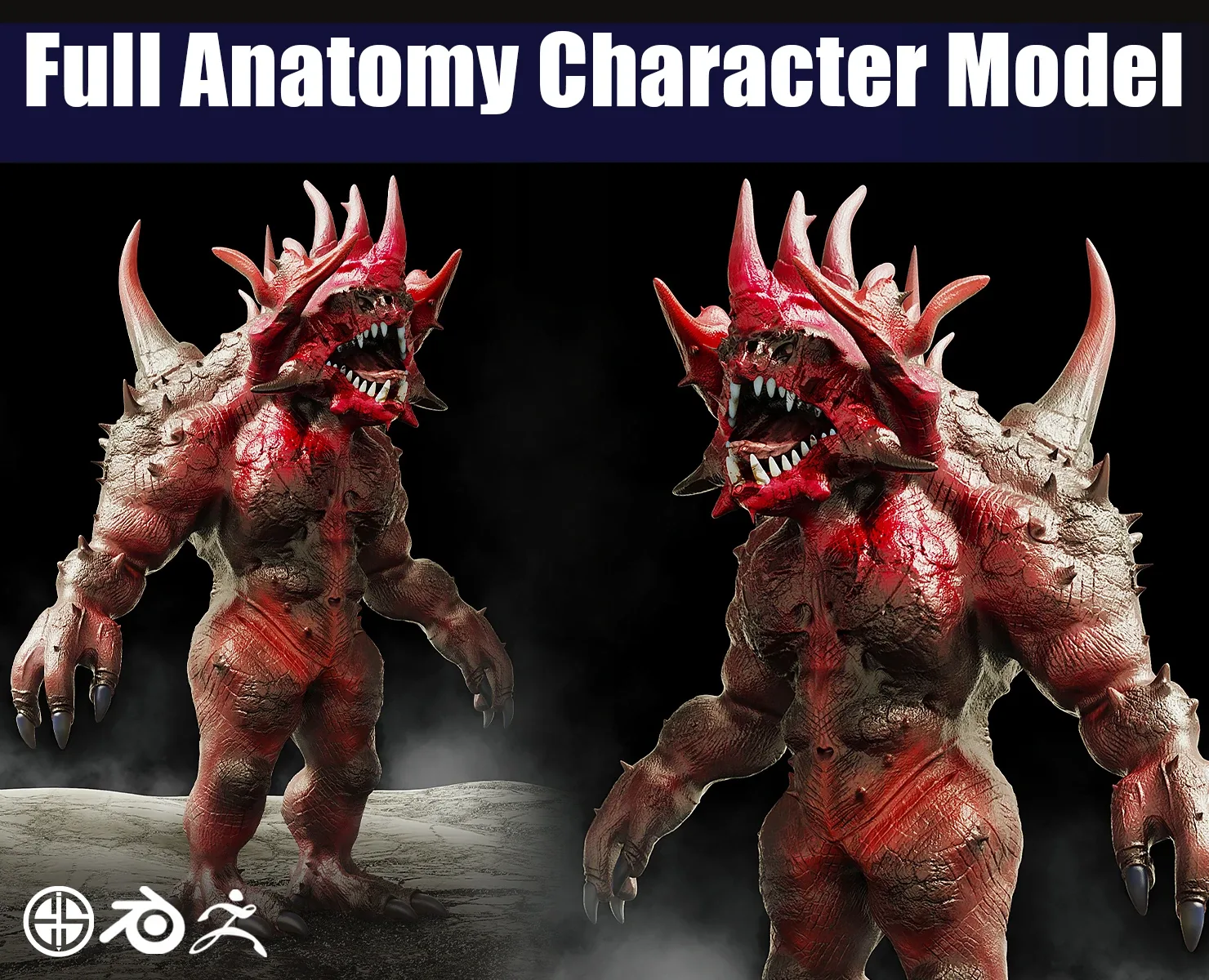 full anatomy character model-character-3d-model