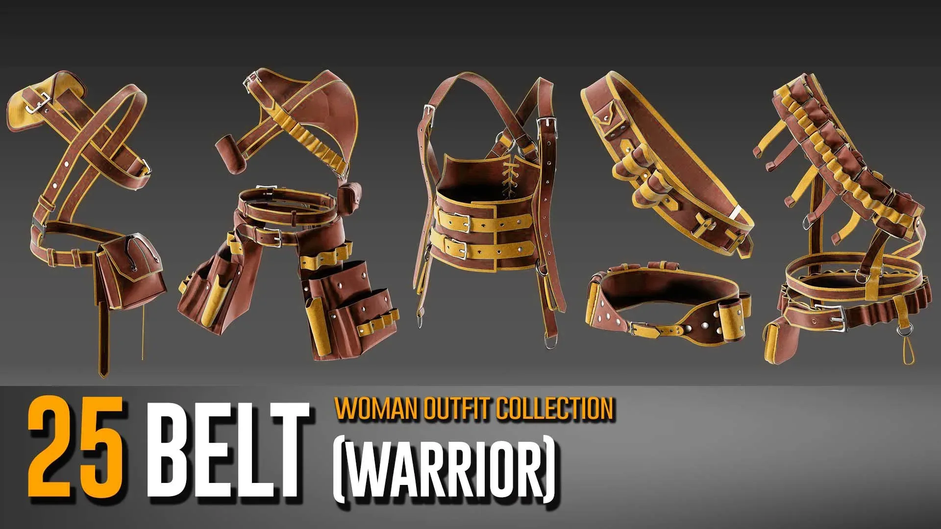 25 Warrior Belt - Outfit Collection- VOL 06
