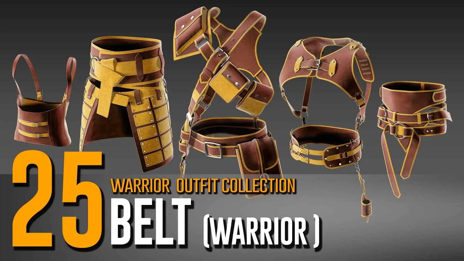 25 Warrior Belt - Outfit Collection- VOL 06