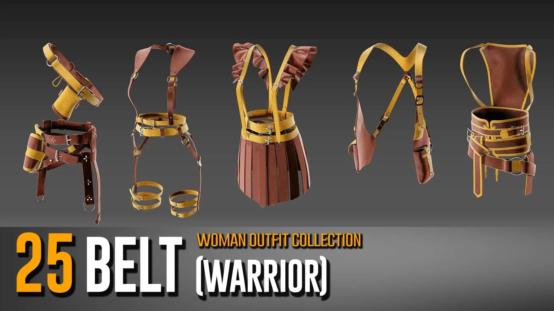 25 Warrior Belt - Outfit Collection- VOL 06