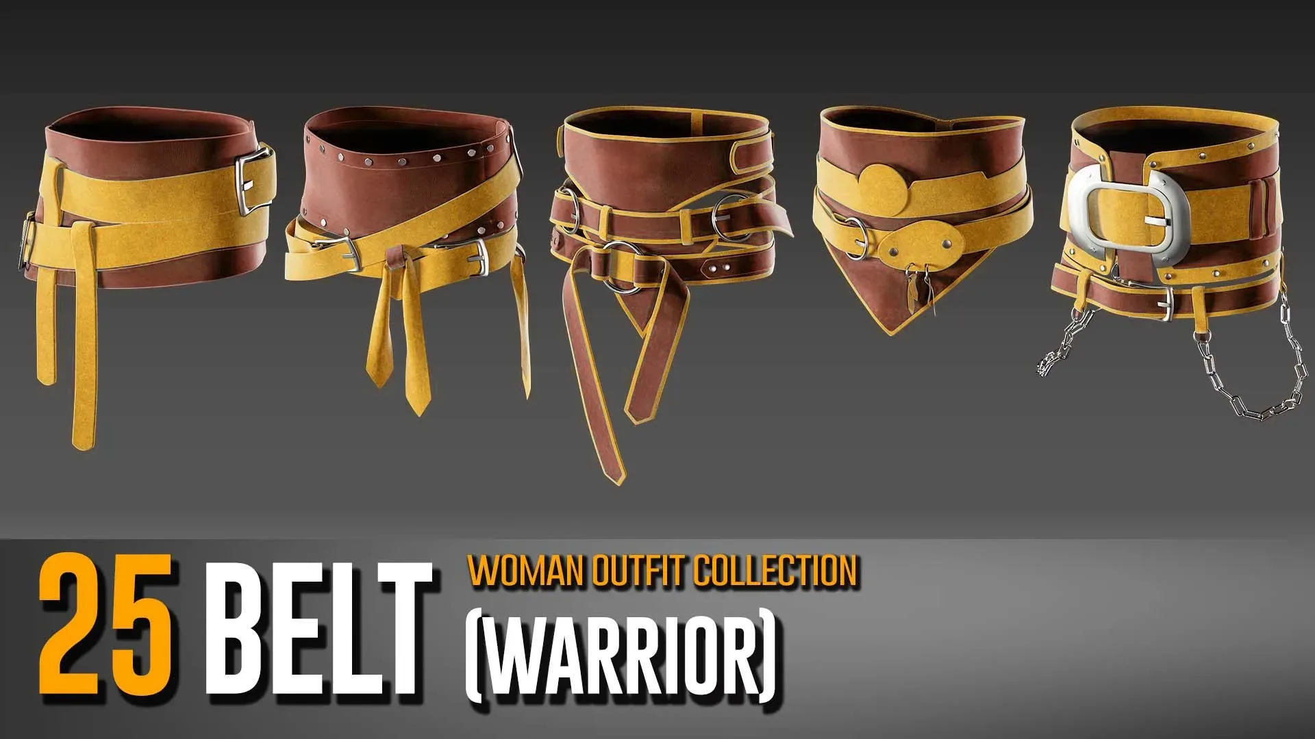 25 Warrior Belt - Outfit Collection- VOL 06