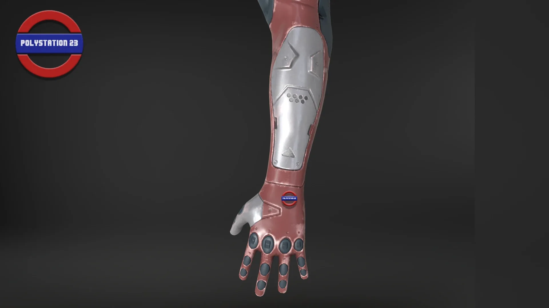 Sci fi arm v2 Game ready Low-poly