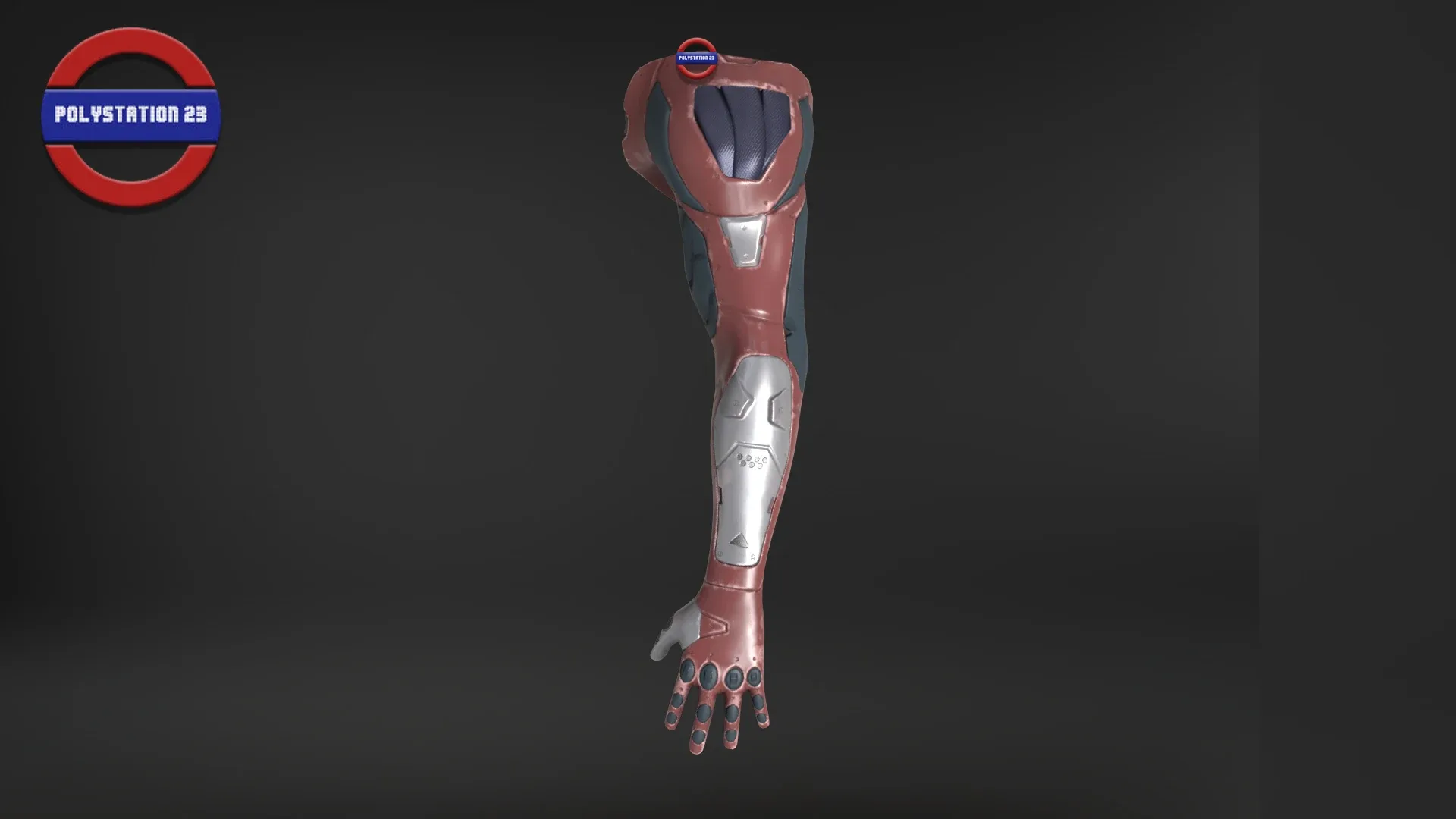 Sci fi arm v2 Game ready Low-poly