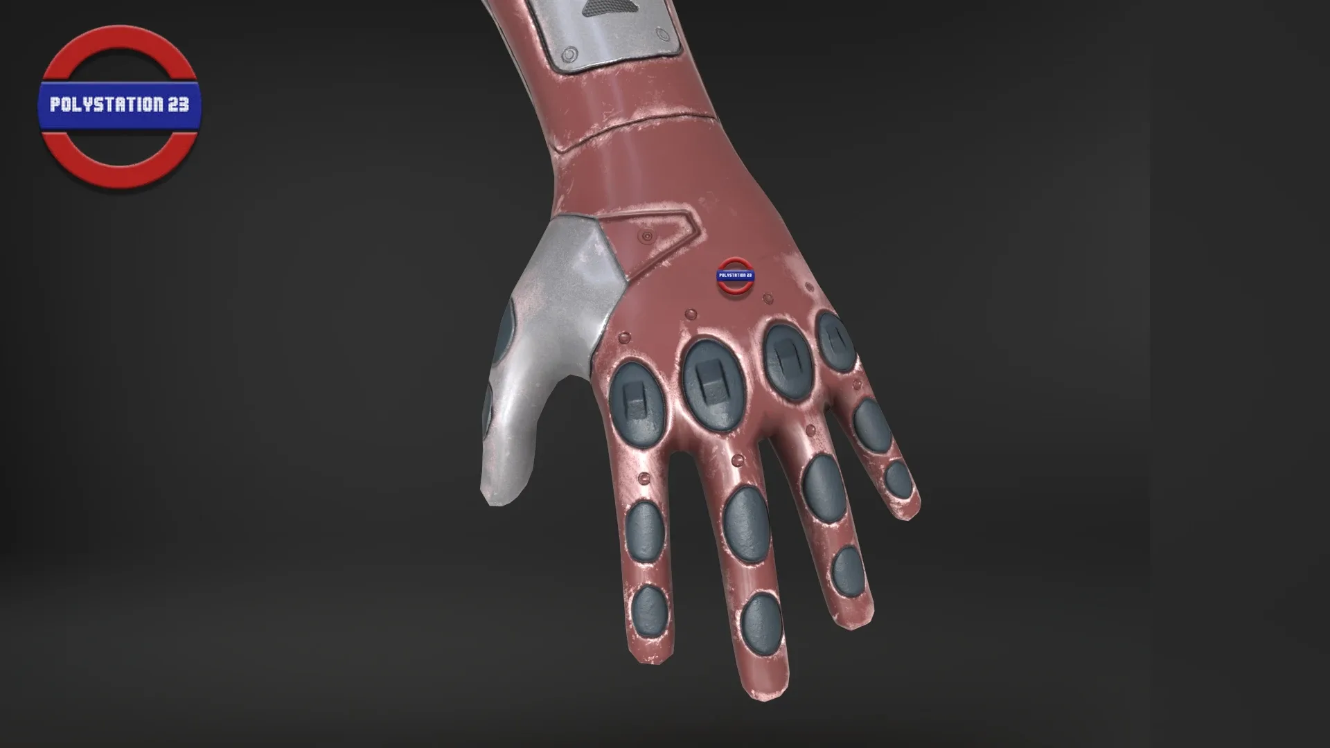 Sci fi arm v2 Game ready Low-poly