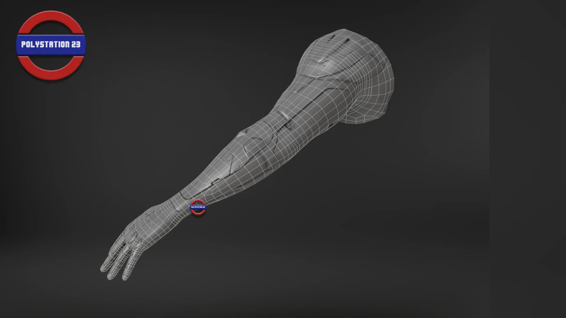 Sci fi arm v2 Game ready Low-poly