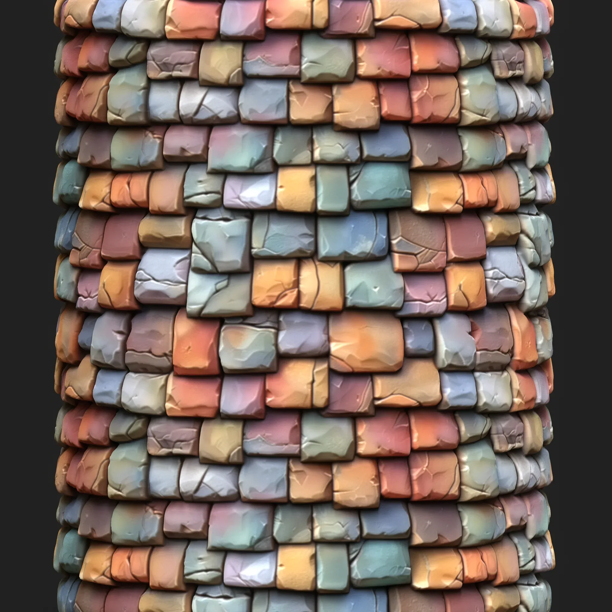 Stylized Roof Seamless Texture