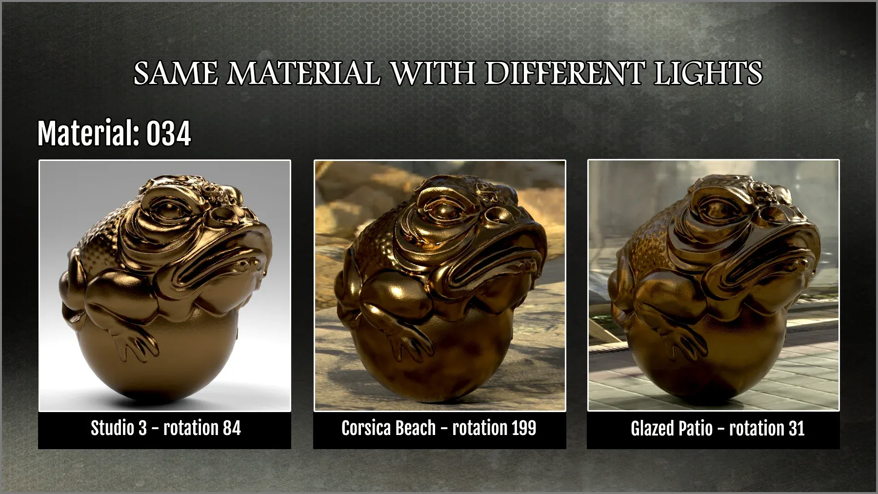 Megapack: 100 Metal smart materials for Substance Painter