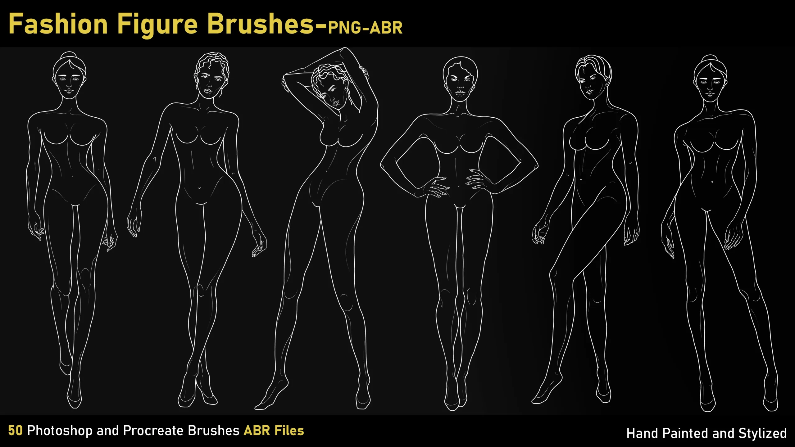 Fashion Figure Brushes-PNG-ABR