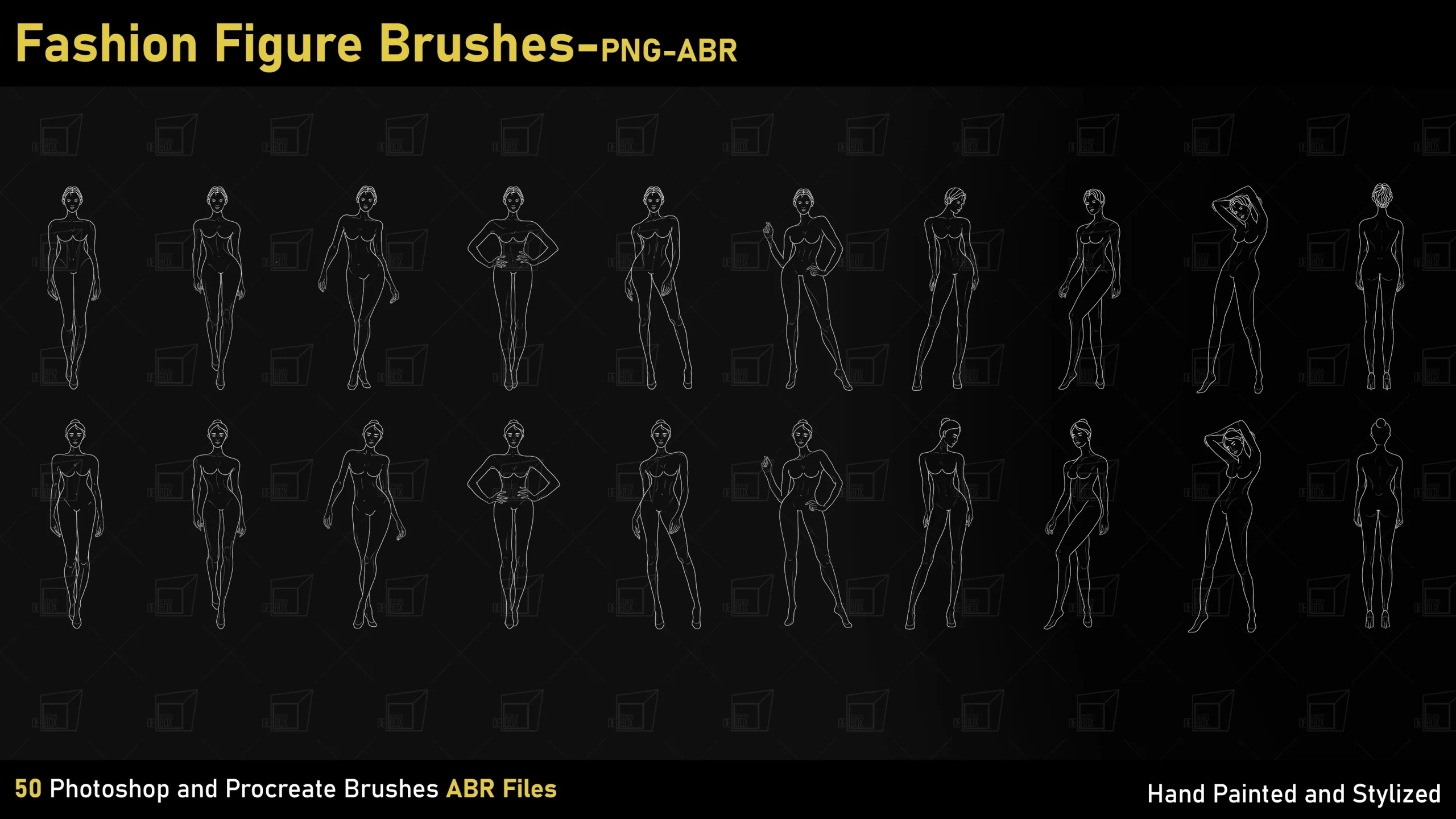 Fashion Figure Brushes-PNG-ABR