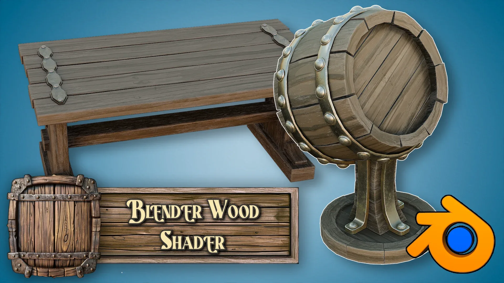 3D Tudor Blender Stylized Ultimate Wood Shader