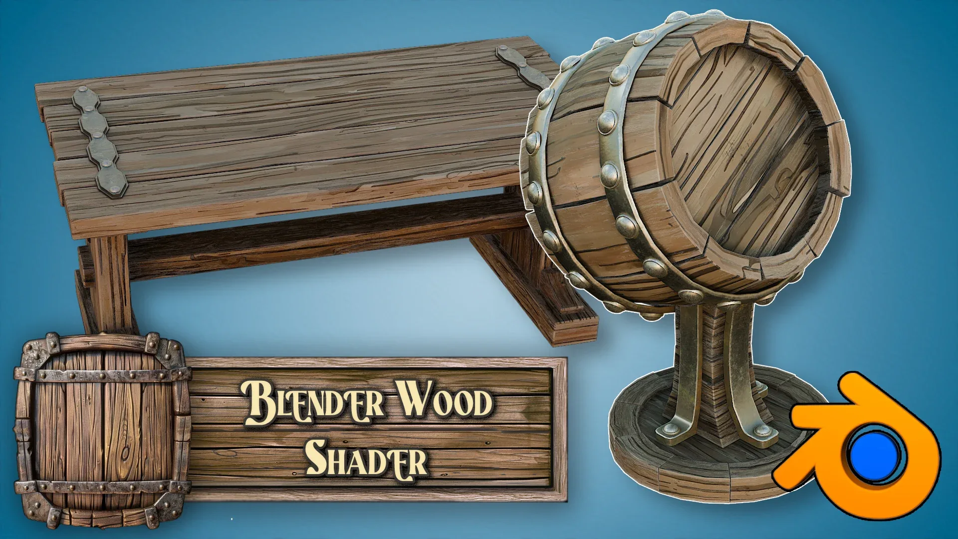 3D Tudor Blender Stylized Ultimate Wood Shader