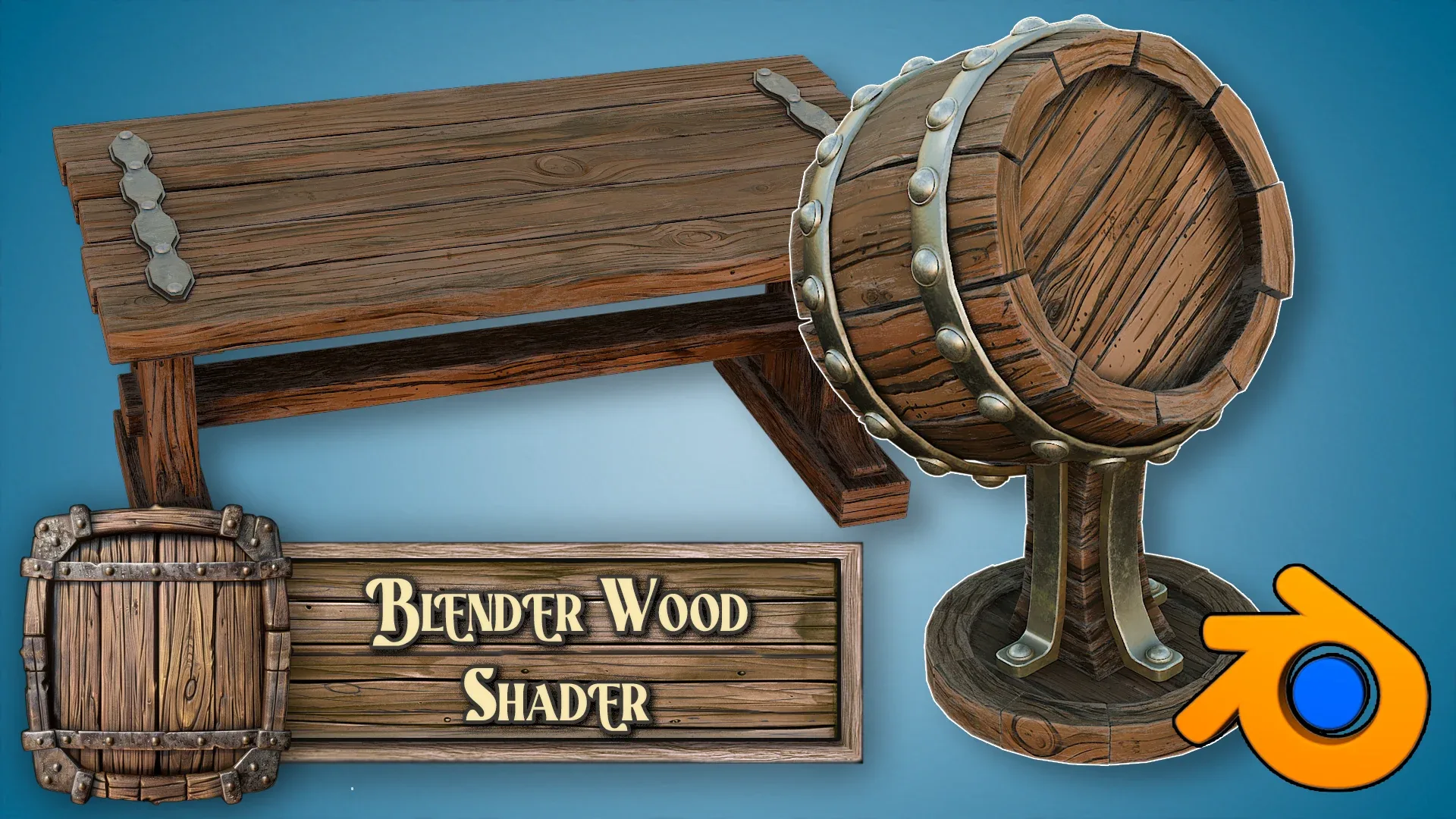 3D Tudor Blender Stylized Ultimate Wood Shader