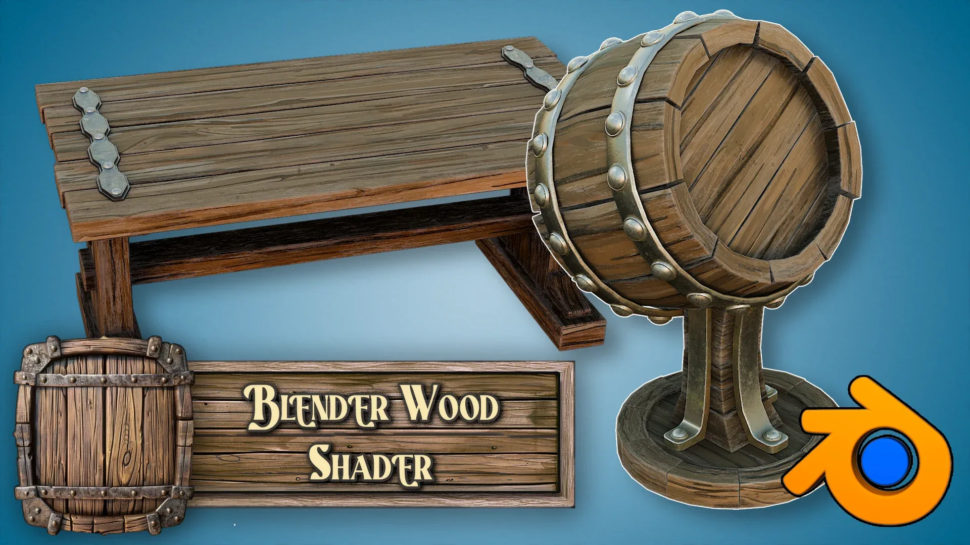 3D Tudor Blender Stylized Ultimate Wood Shader