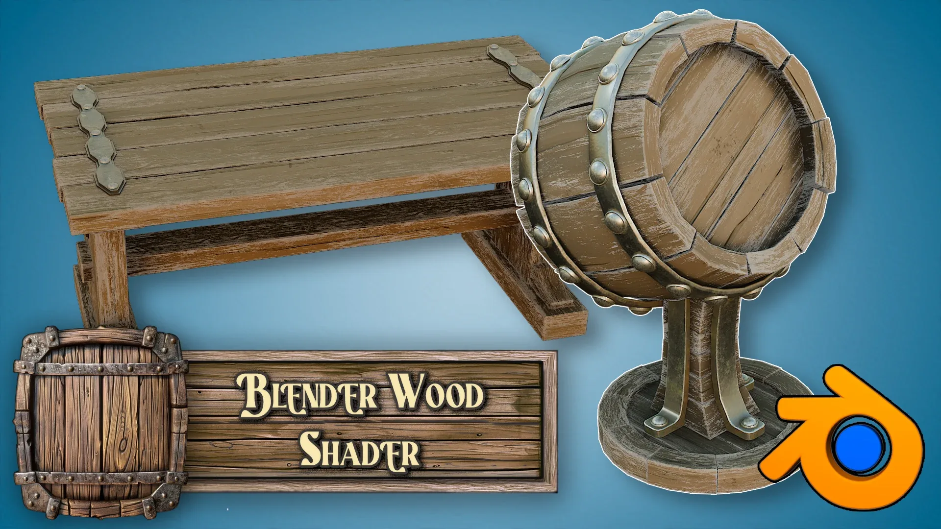 3D Tudor Blender Stylized Ultimate Wood Shader