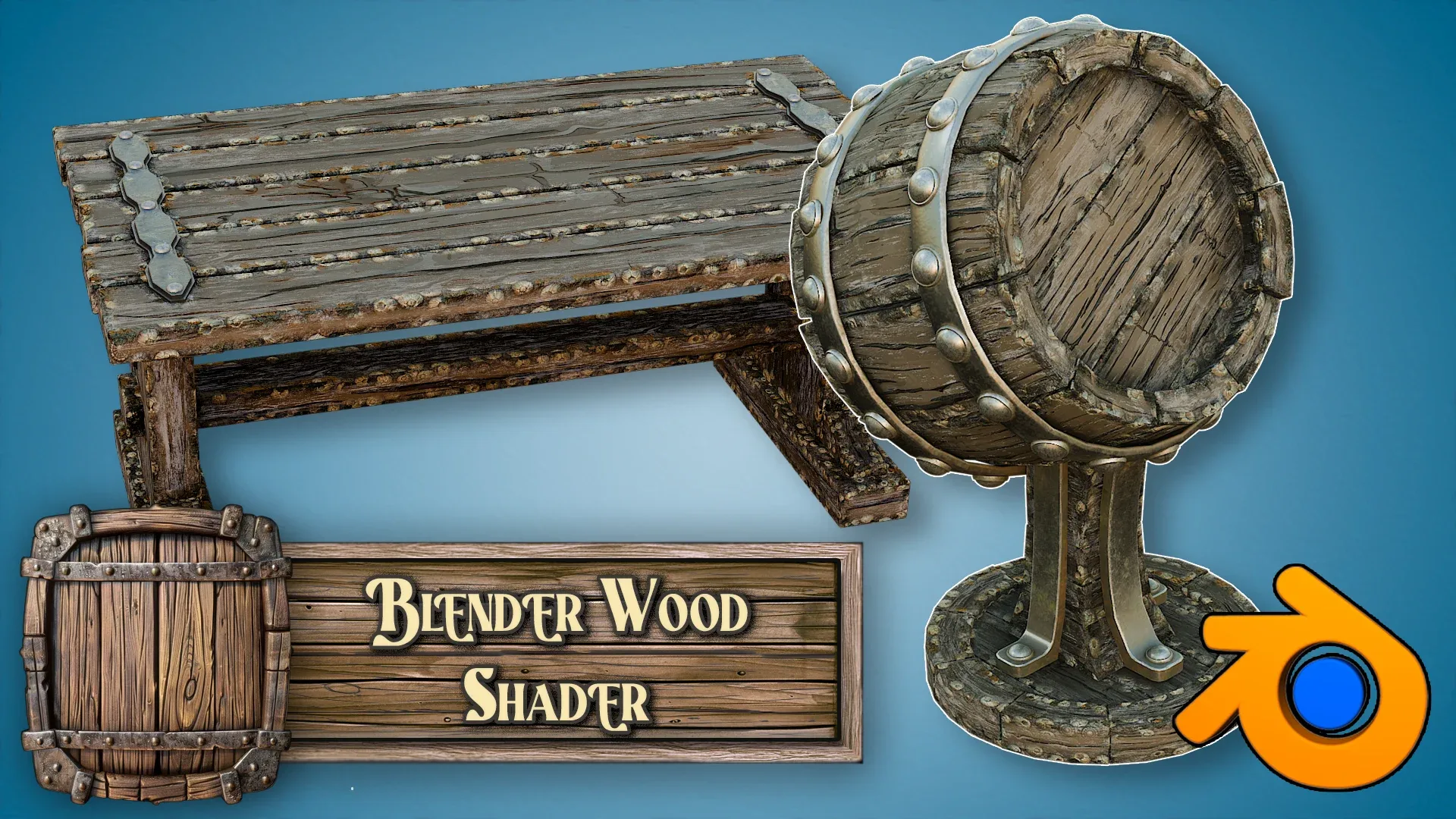 3D Tudor Blender Stylized Ultimate Wood Shader