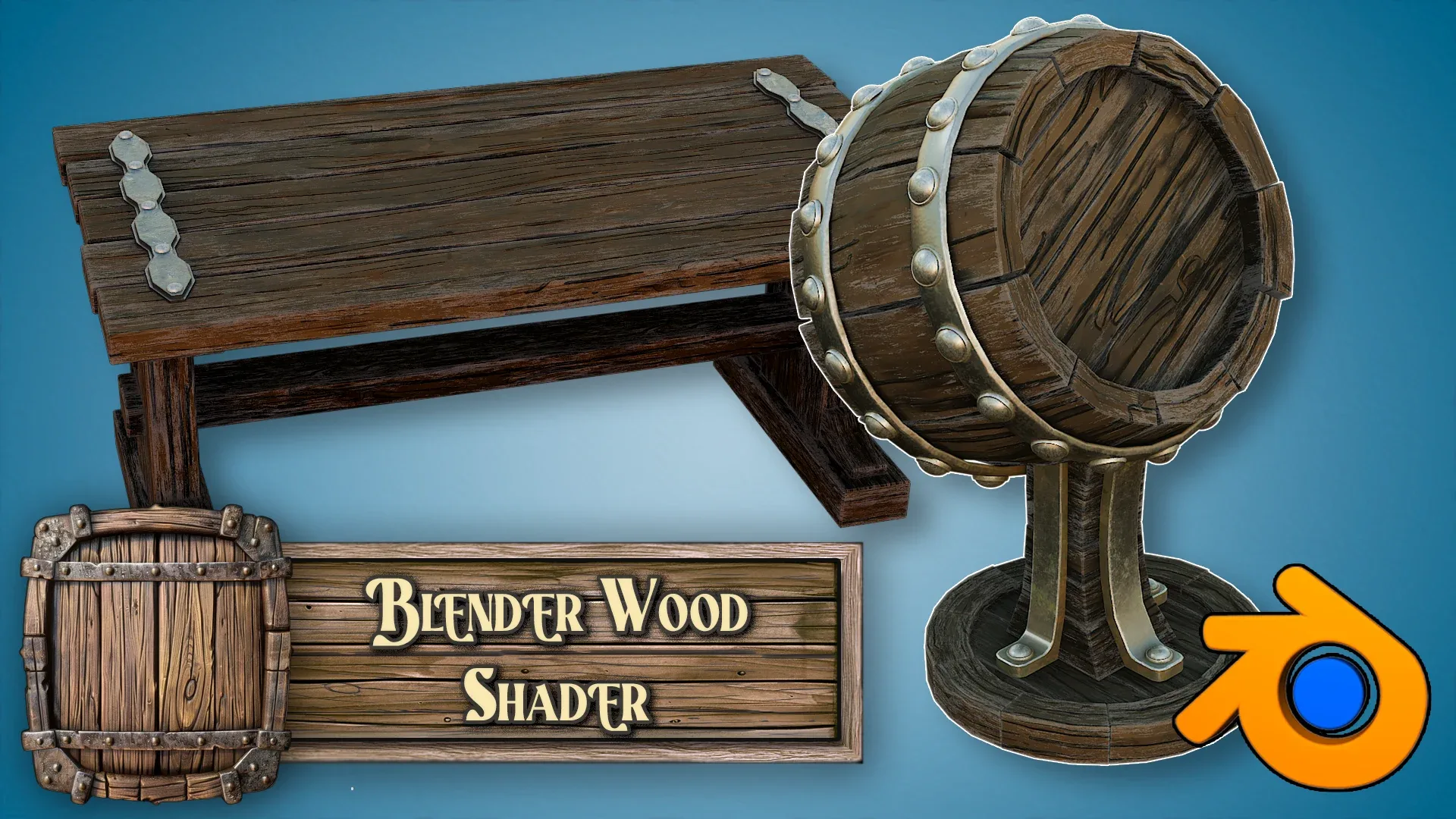 3D Tudor Blender Stylized Ultimate Wood Shader