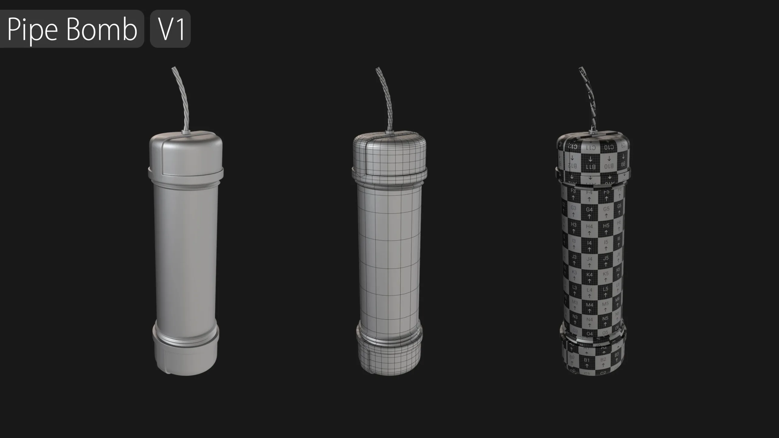Grenade Collection - 40 Grenades + Zbrush IMM Brushes