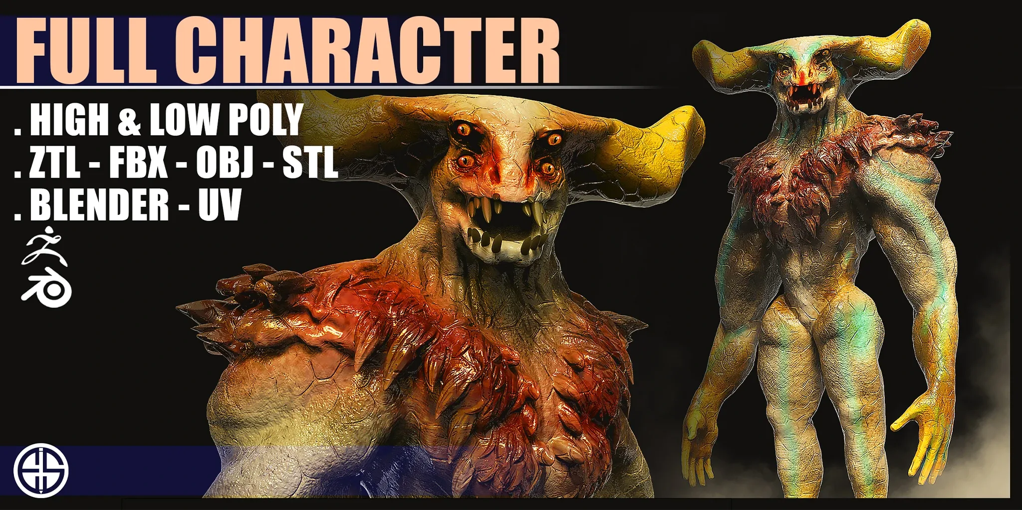 Character Models and Creatures - Sci-Fi Animals - Character & Creature