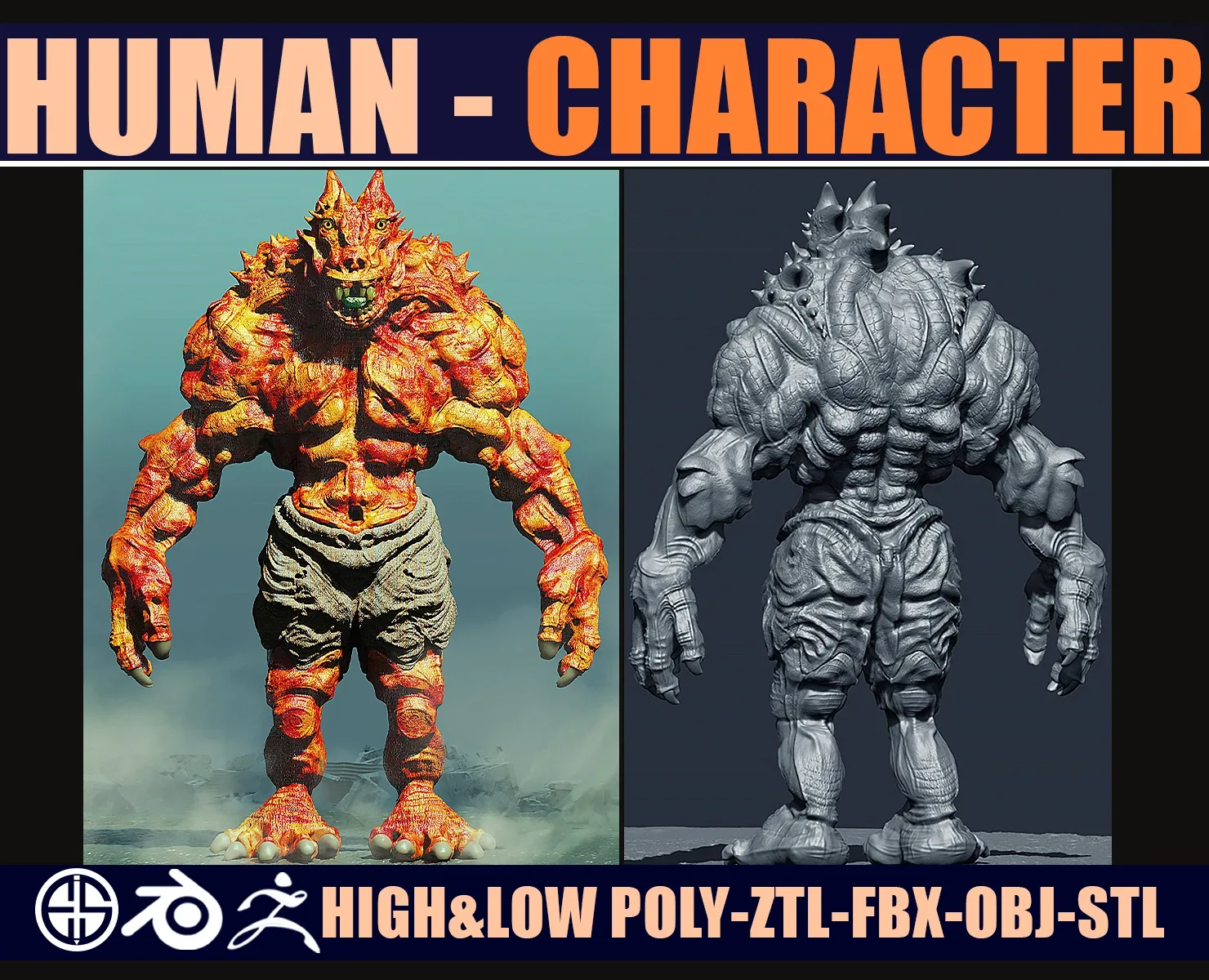 Character Models and Creatures - Sci-Fi Animals - Character & Creature