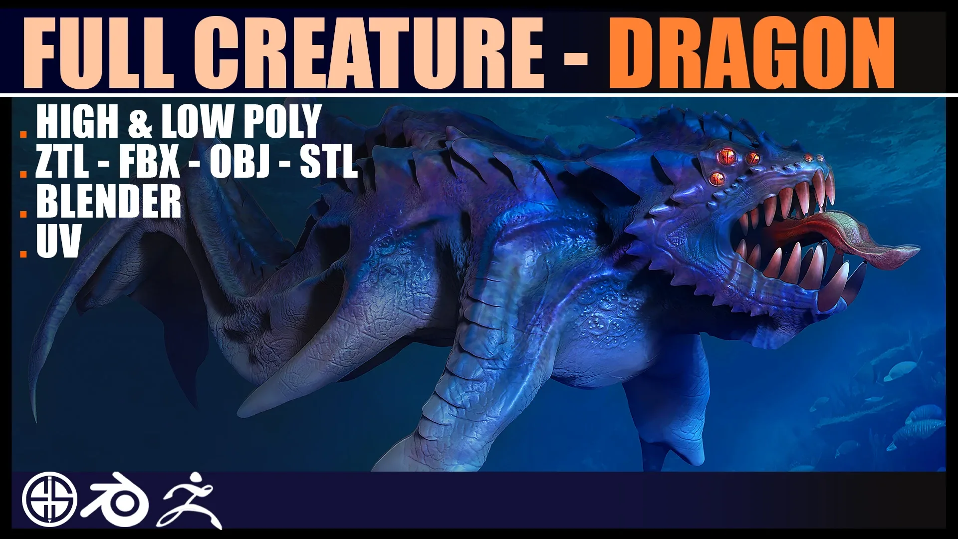 Character Models and Creatures - Sci-Fi Animals - Character & Creature