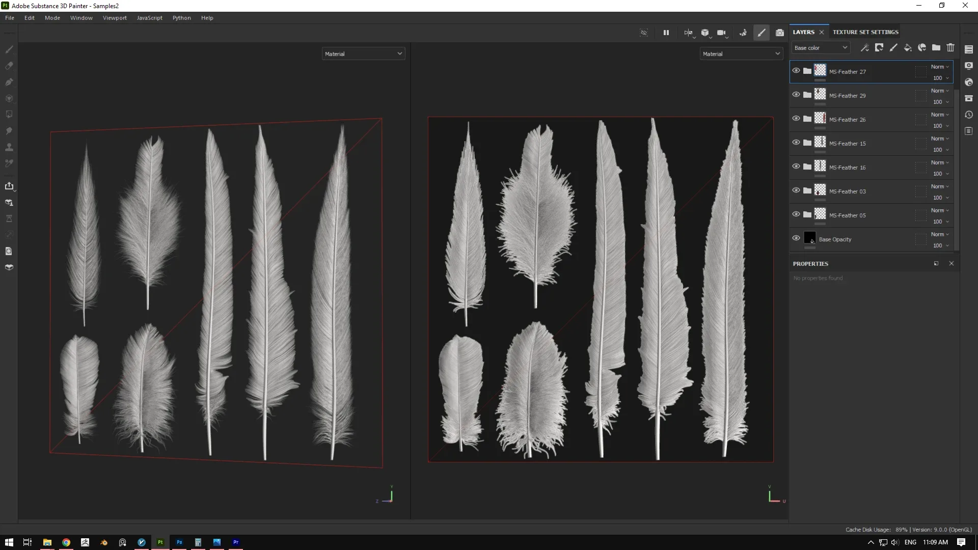 FEATHER TOOL - 4K PBR Tex & Easy Feather Creator For Substance Painter