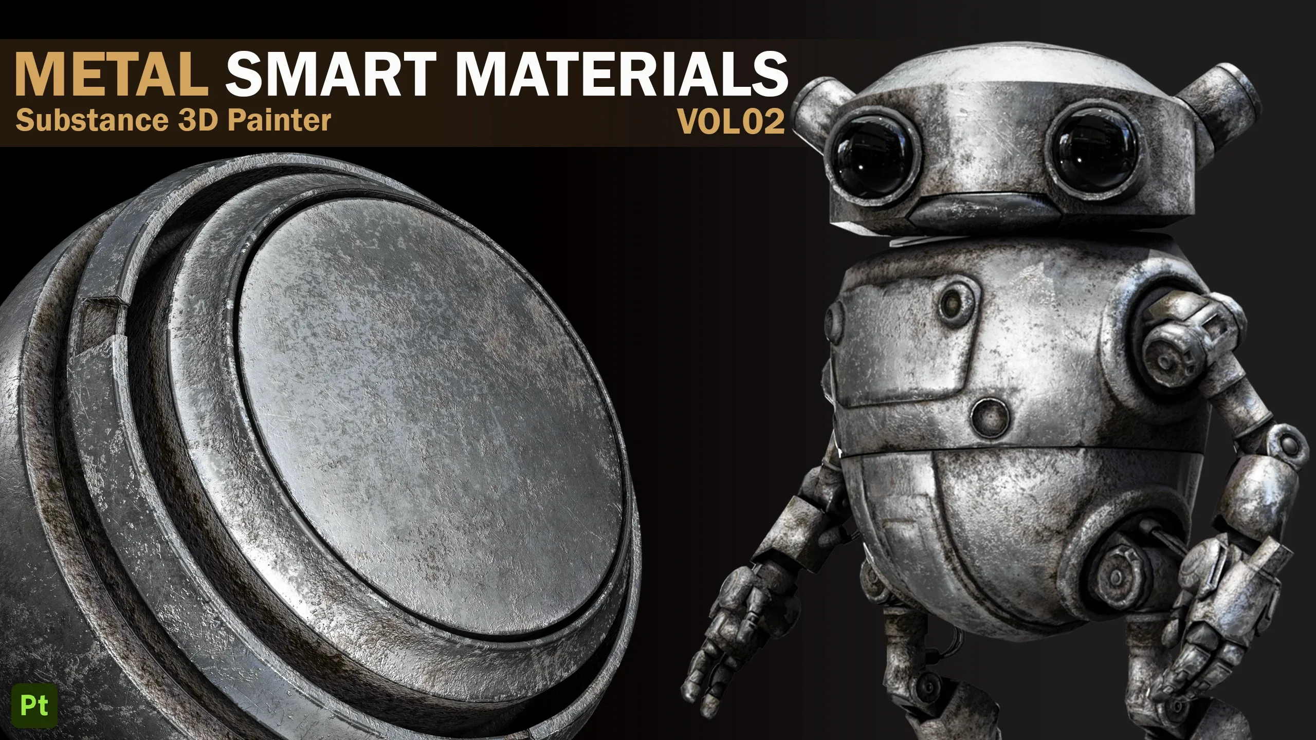 21 Metal Rust Smart Materials _VOL 02 _Substance 3D Painter