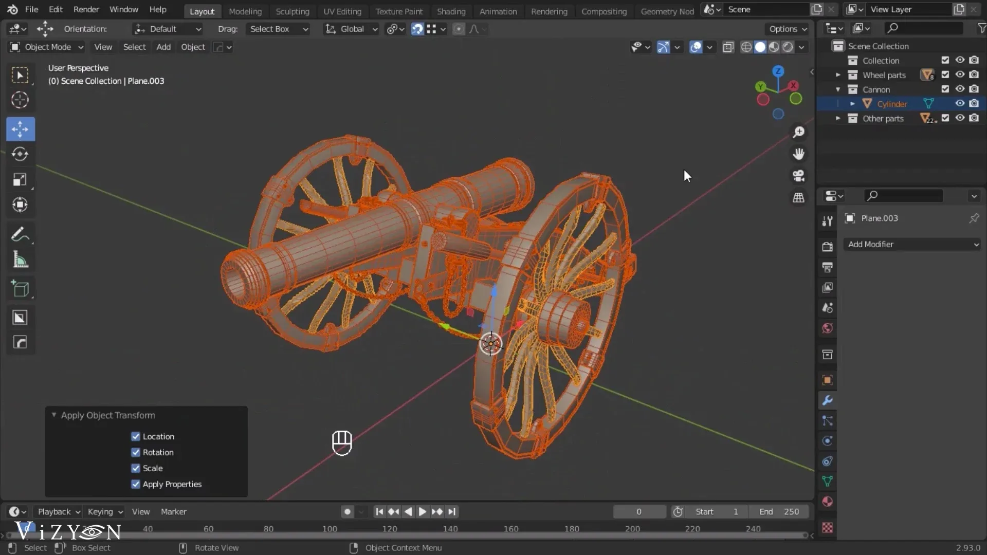 Cannon / 3D Model + Full Tutorial