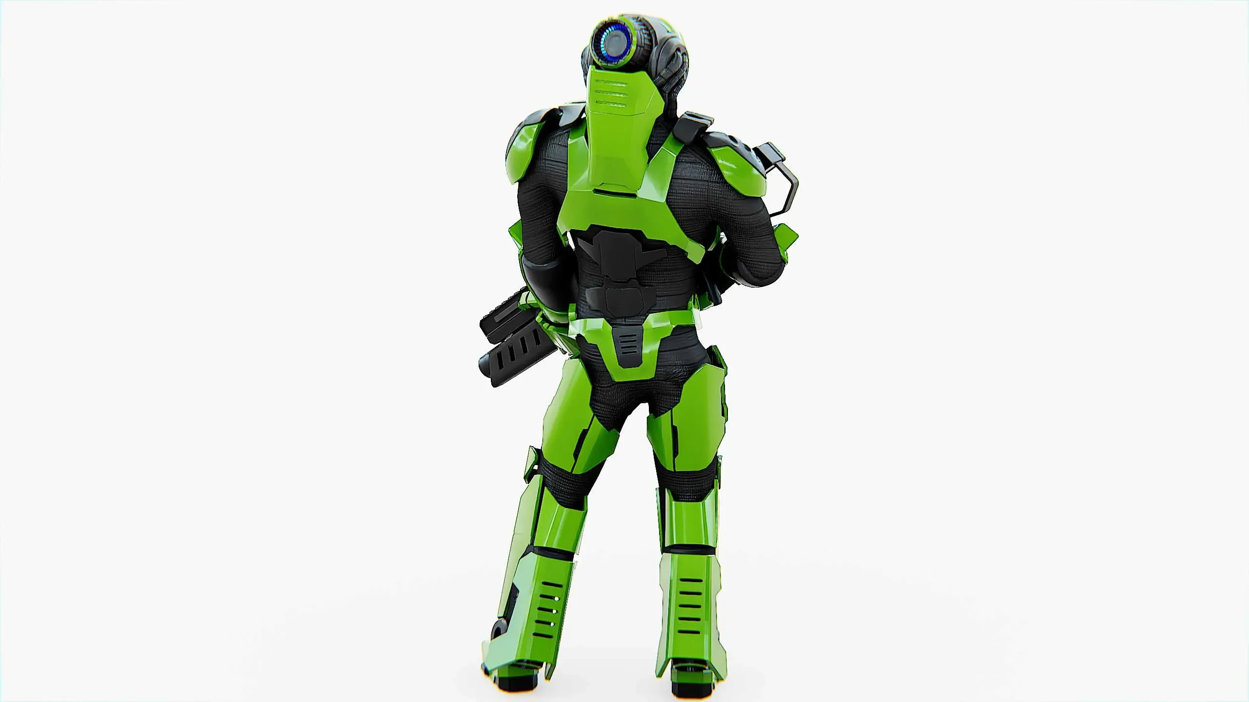 CYBORG SOLDIER RX-500  Auto-Rig Pro Rigged For Mixamo, Unreal Engine, Unity