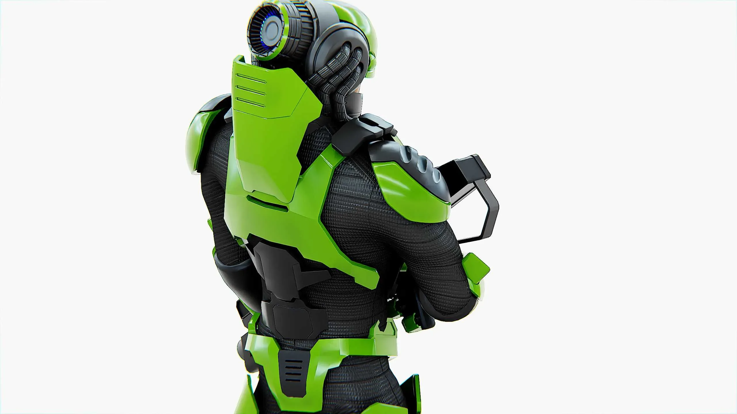 CYBORG SOLDIER RX-500  Auto-Rig Pro Rigged For Mixamo, Unreal Engine, Unity