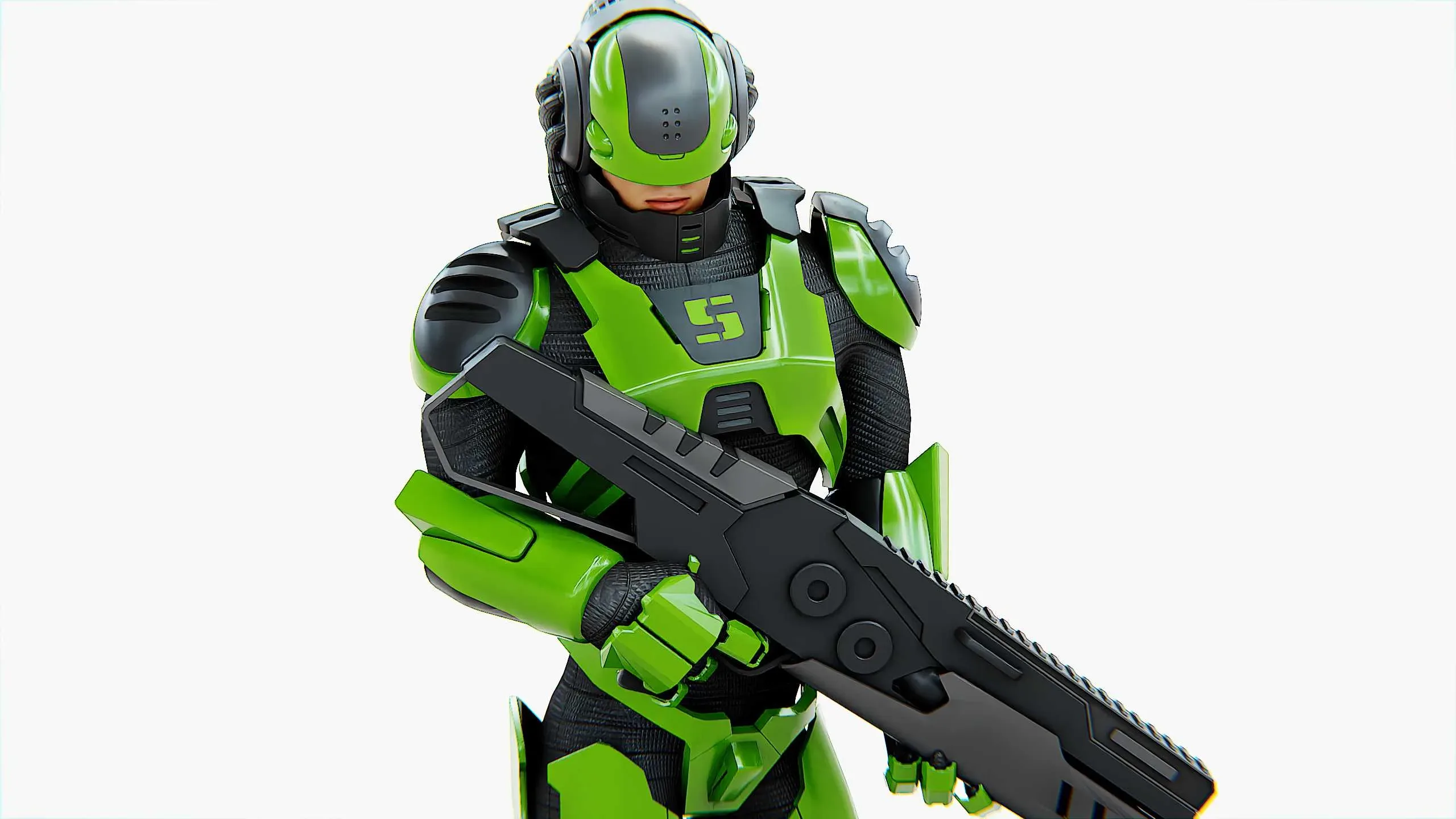 CYBORG SOLDIER RX-500  Auto-Rig Pro Rigged For Mixamo, Unreal Engine, Unity