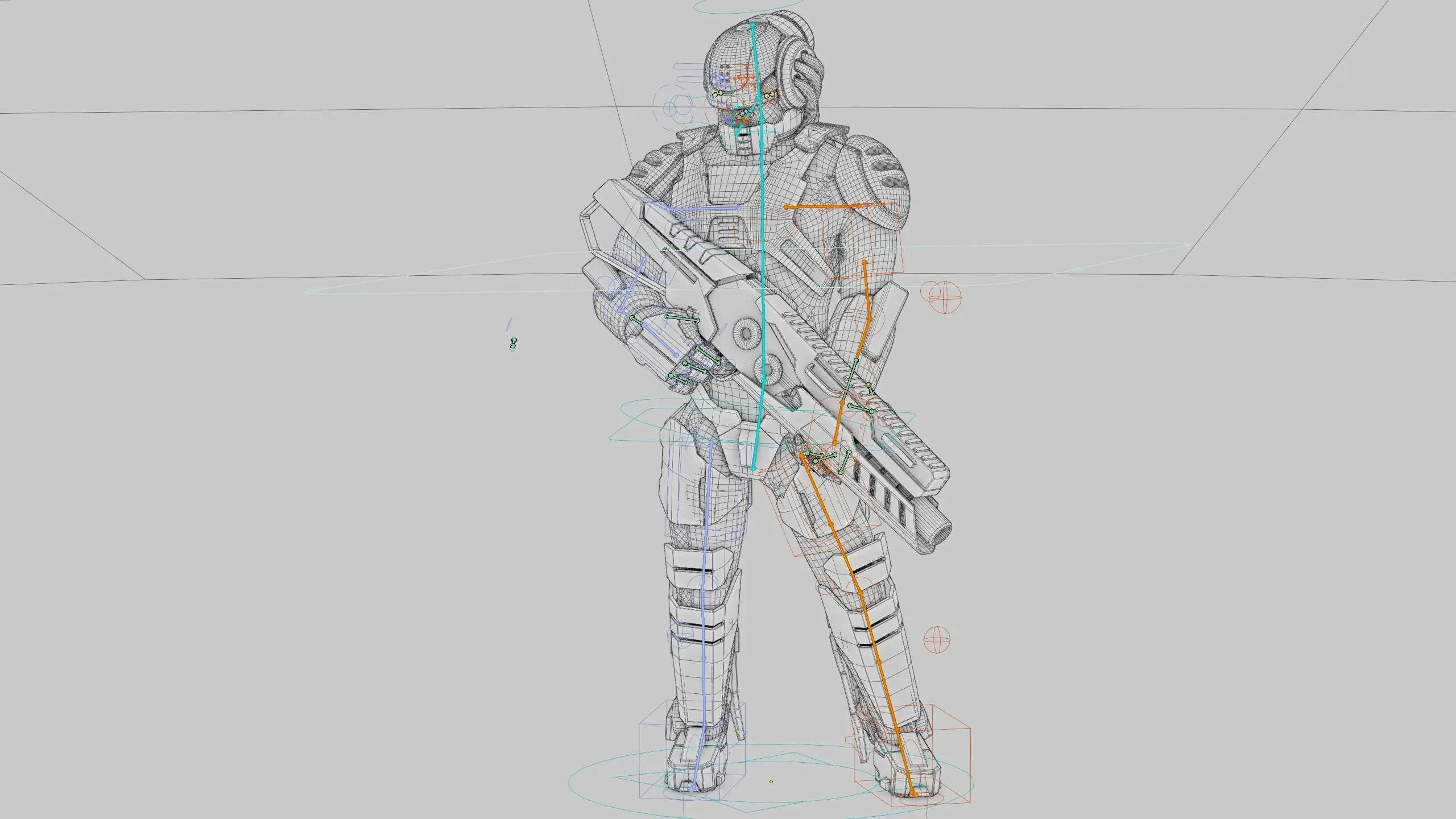 CYBORG SOLDIER RX-500  Auto-Rig Pro Rigged For Mixamo, Unreal Engine, Unity