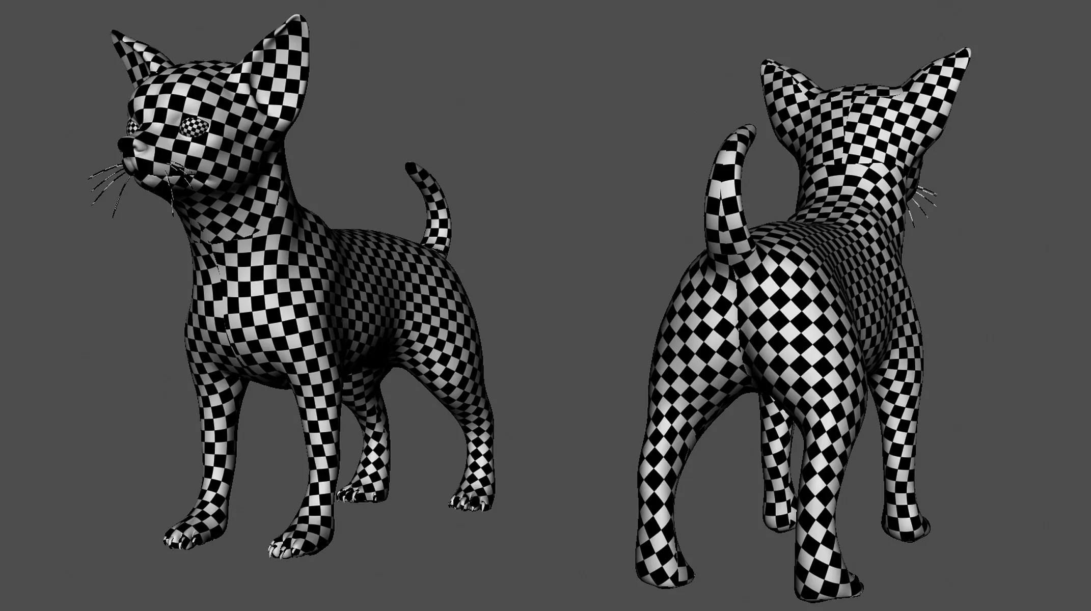 Chihuahua Dog BaseMesh - Topology + UV Map