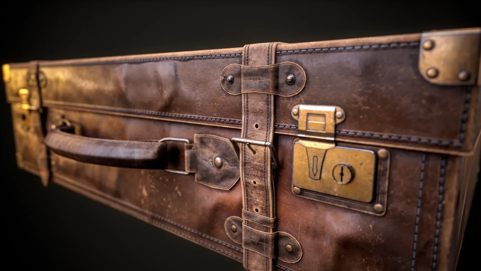 Leather SuitCase