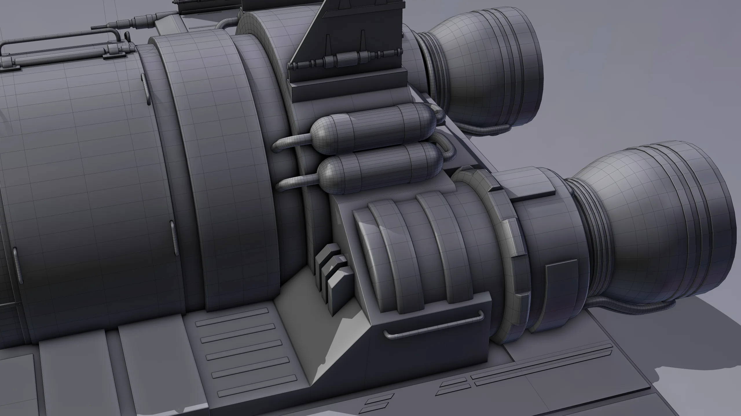 Spaceship 3d Model - Blender