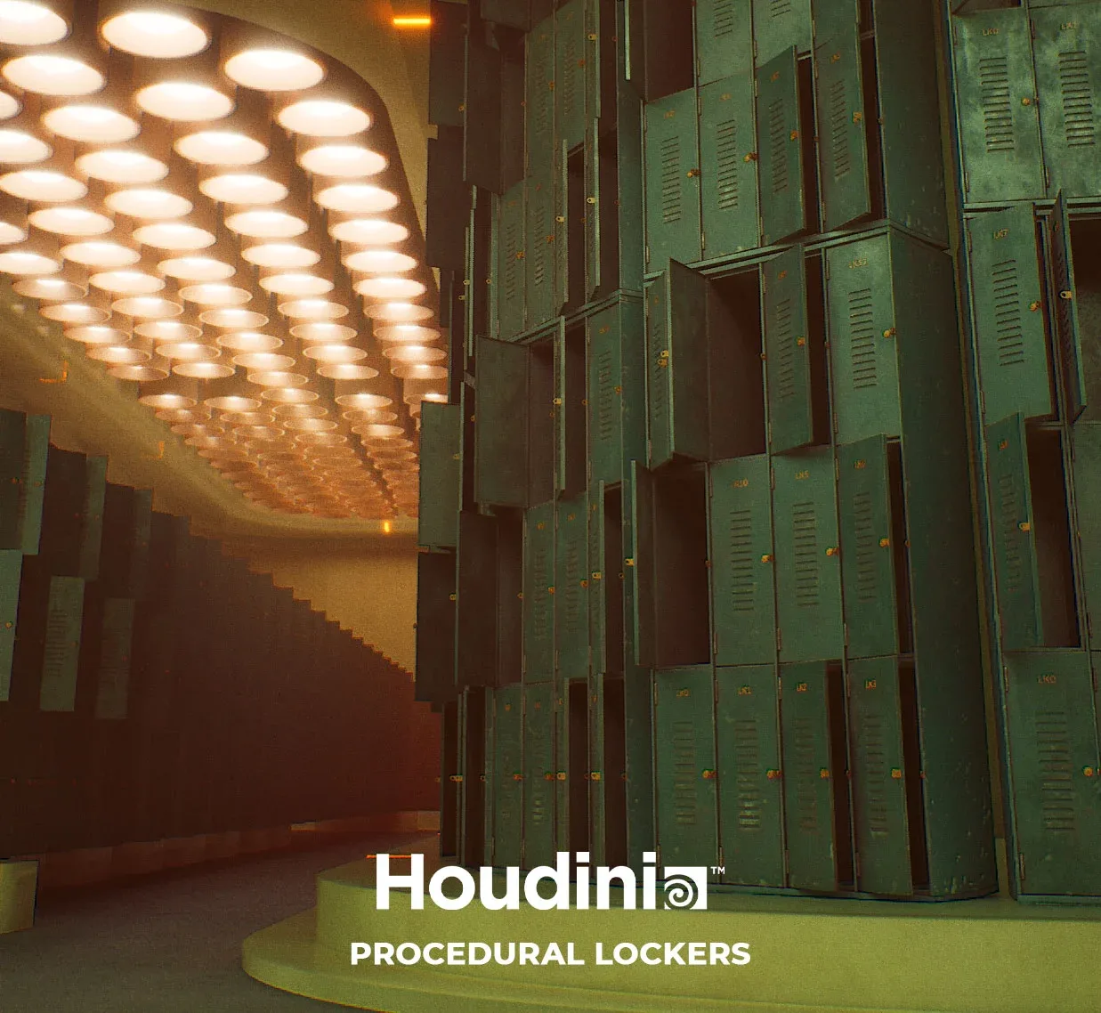 Houdini Tutorial Procedural Lockers