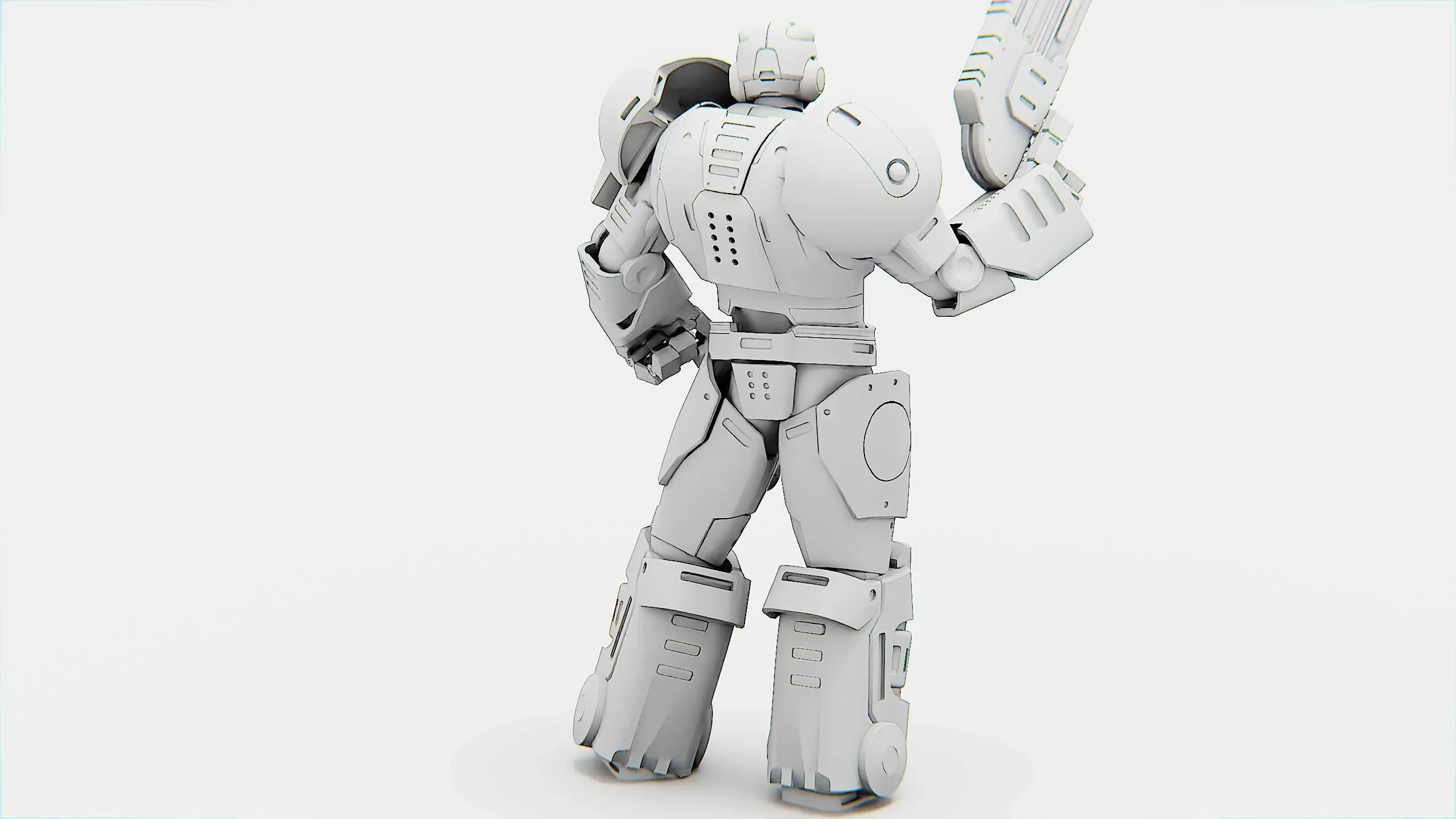 CYBER COP C-200  Auto-Rig Pro Rigged For Mixamo, Unreal Engine, Unity