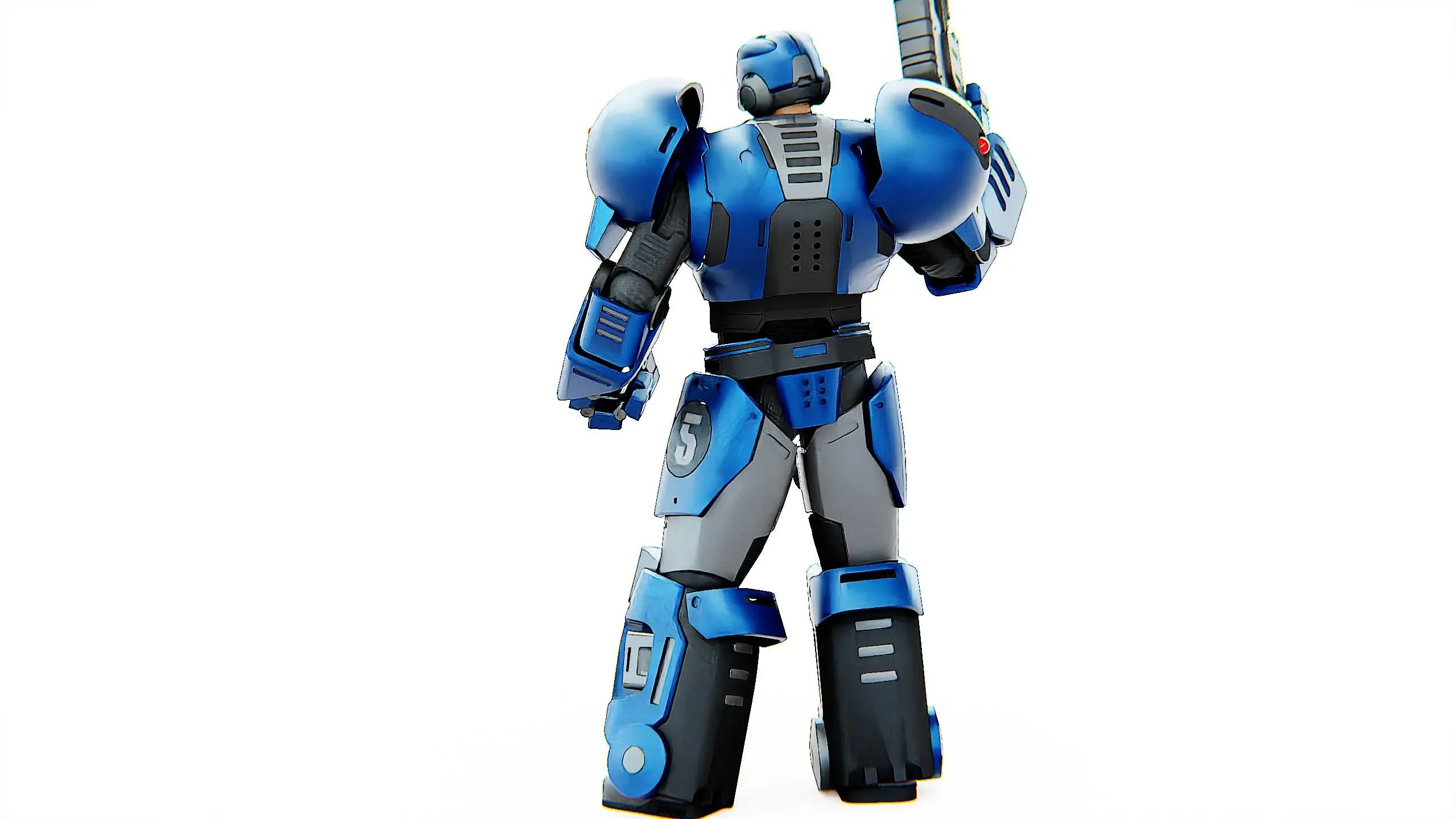 CYBER COP C-200  Auto-Rig Pro Rigged For Mixamo, Unreal Engine, Unity