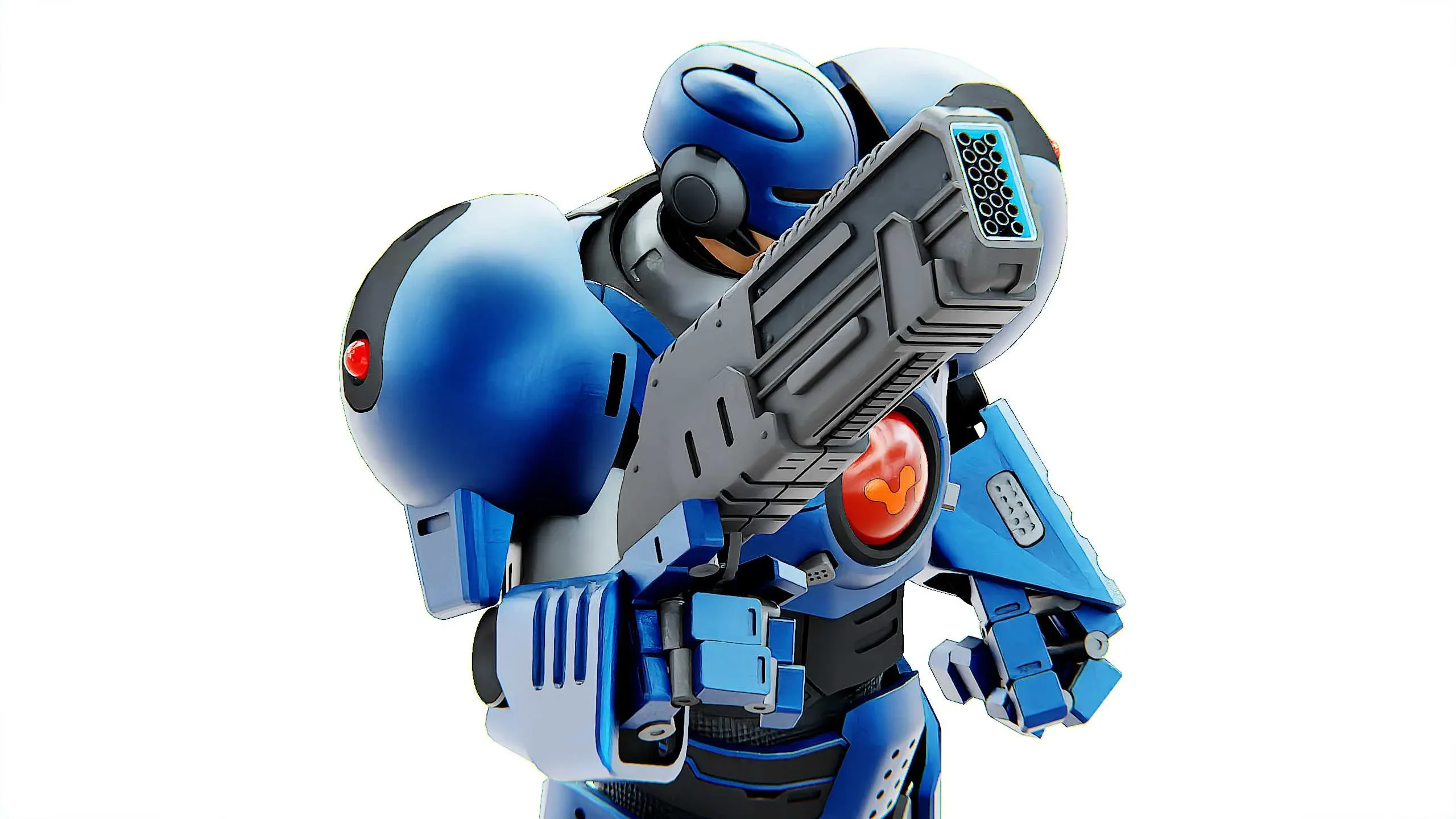 CYBER COP C-200  Auto-Rig Pro Rigged For Mixamo, Unreal Engine, Unity