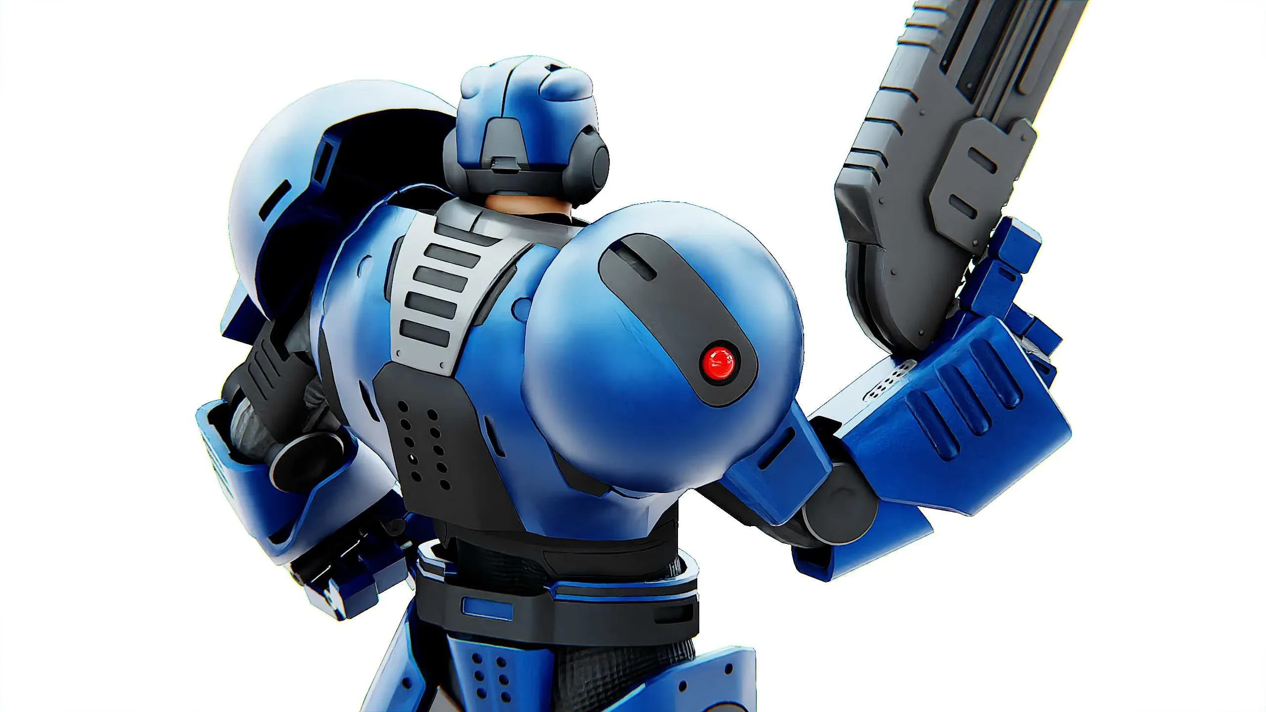 CYBER COP C-200  Auto-Rig Pro Rigged For Mixamo, Unreal Engine, Unity
