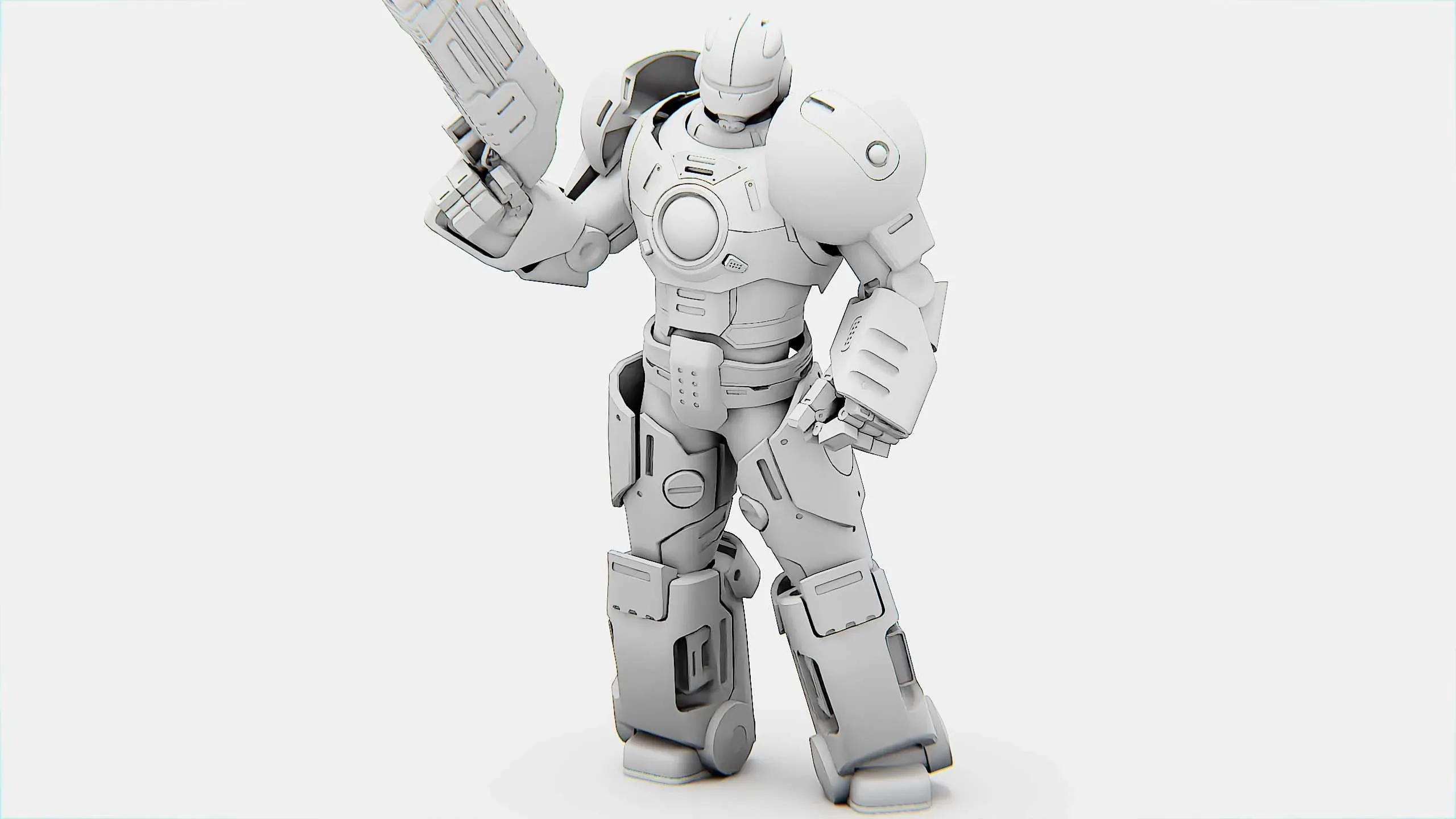 CYBER COP C-200  Auto-Rig Pro Rigged For Mixamo, Unreal Engine, Unity