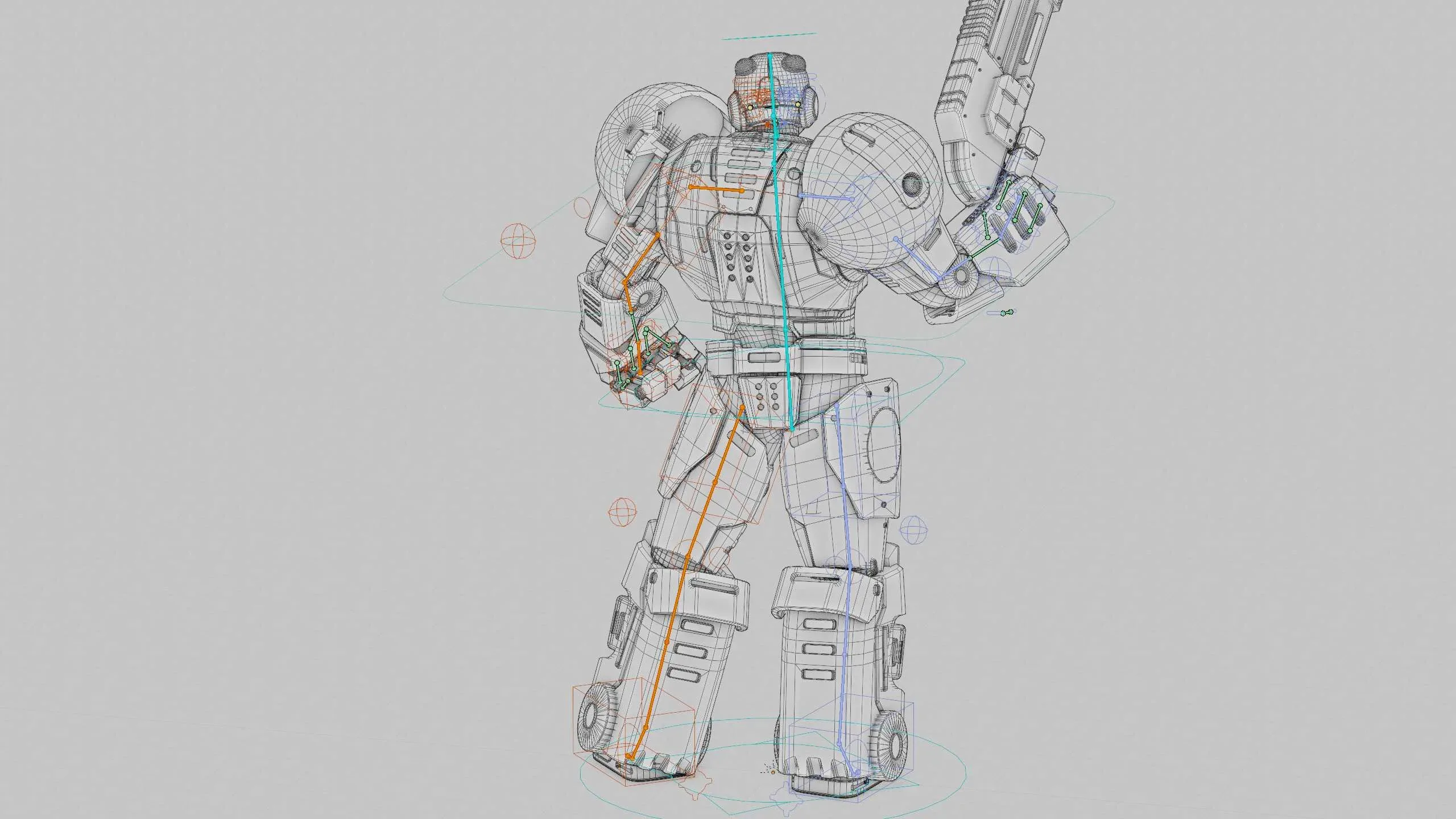 CYBER COP C-200  Auto-Rig Pro Rigged For Mixamo, Unreal Engine, Unity