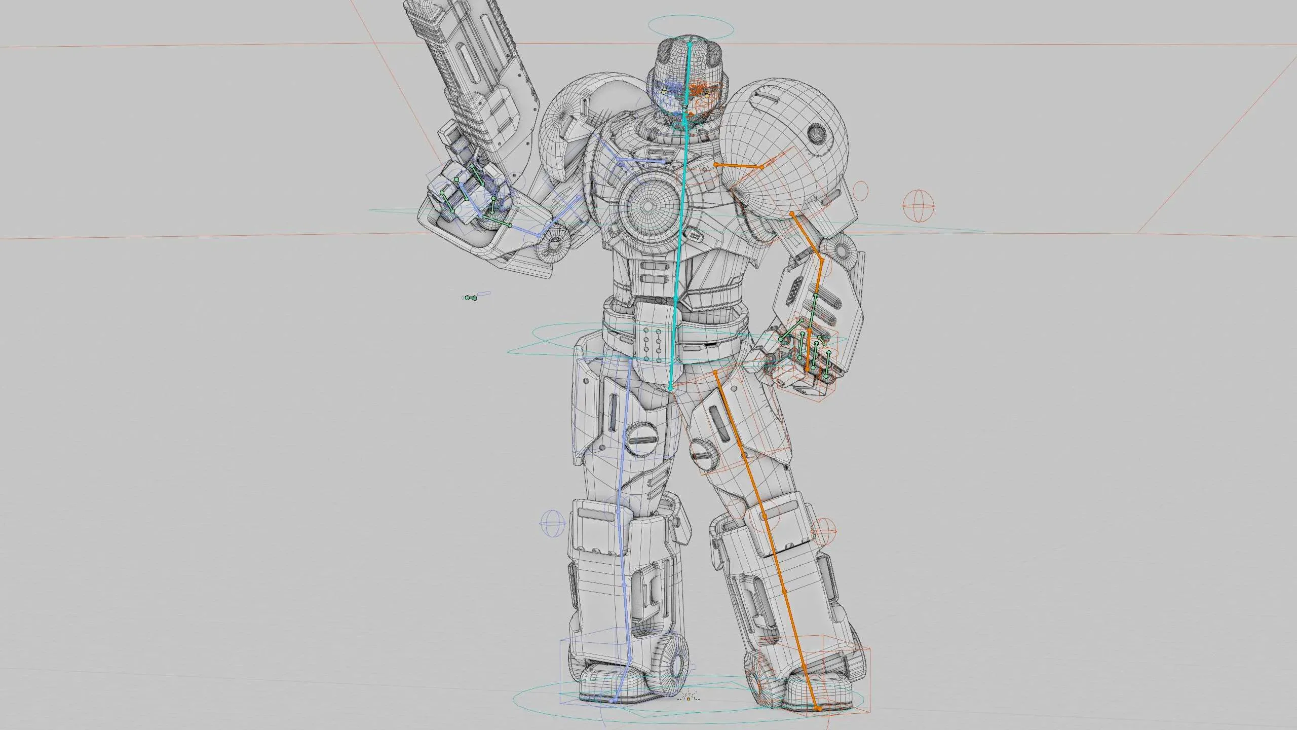 CYBER COP C-200  Auto-Rig Pro Rigged For Mixamo, Unreal Engine, Unity