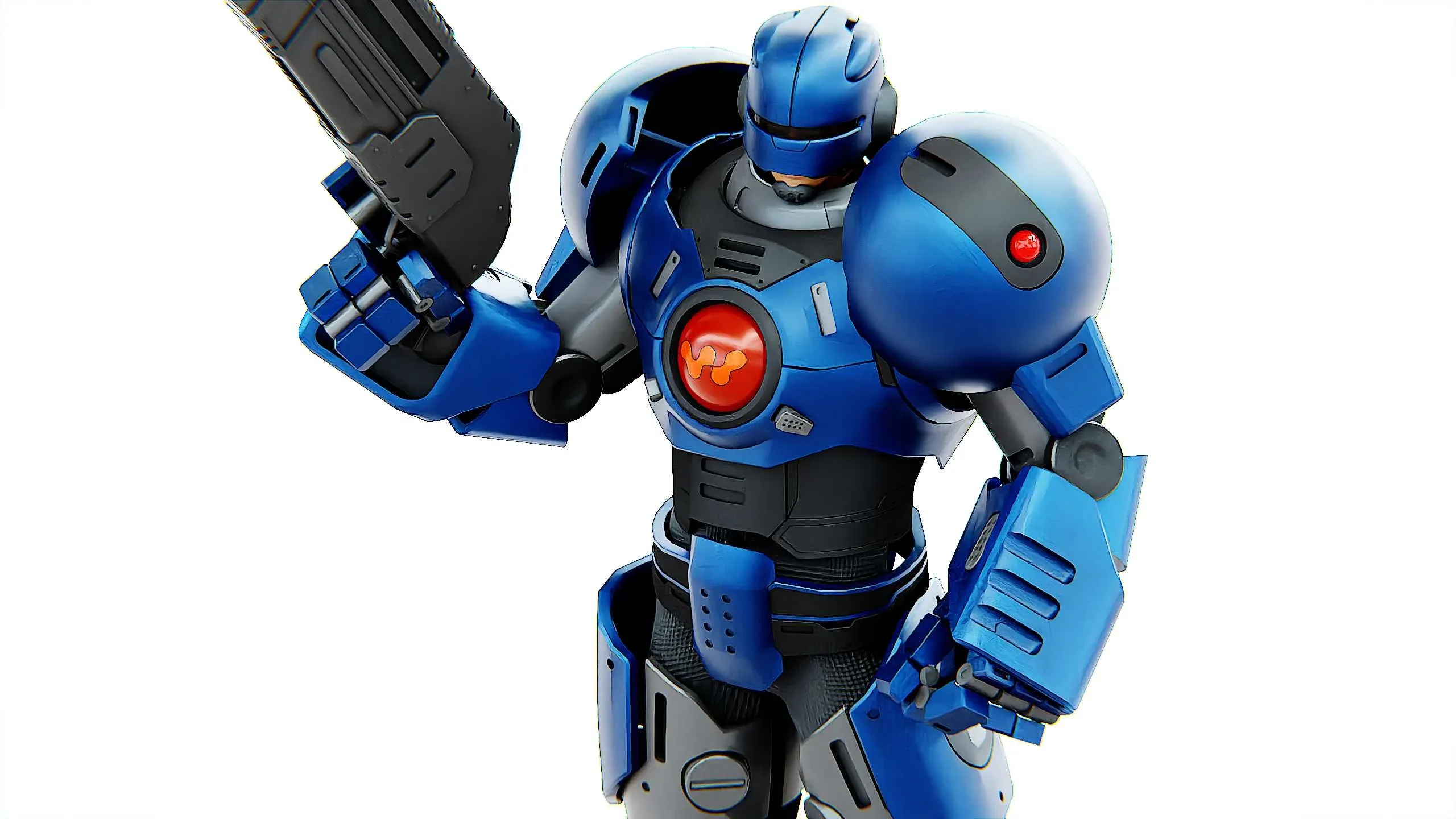 CYBER COP C-200  Auto-Rig Pro Rigged For Mixamo, Unreal Engine, Unity